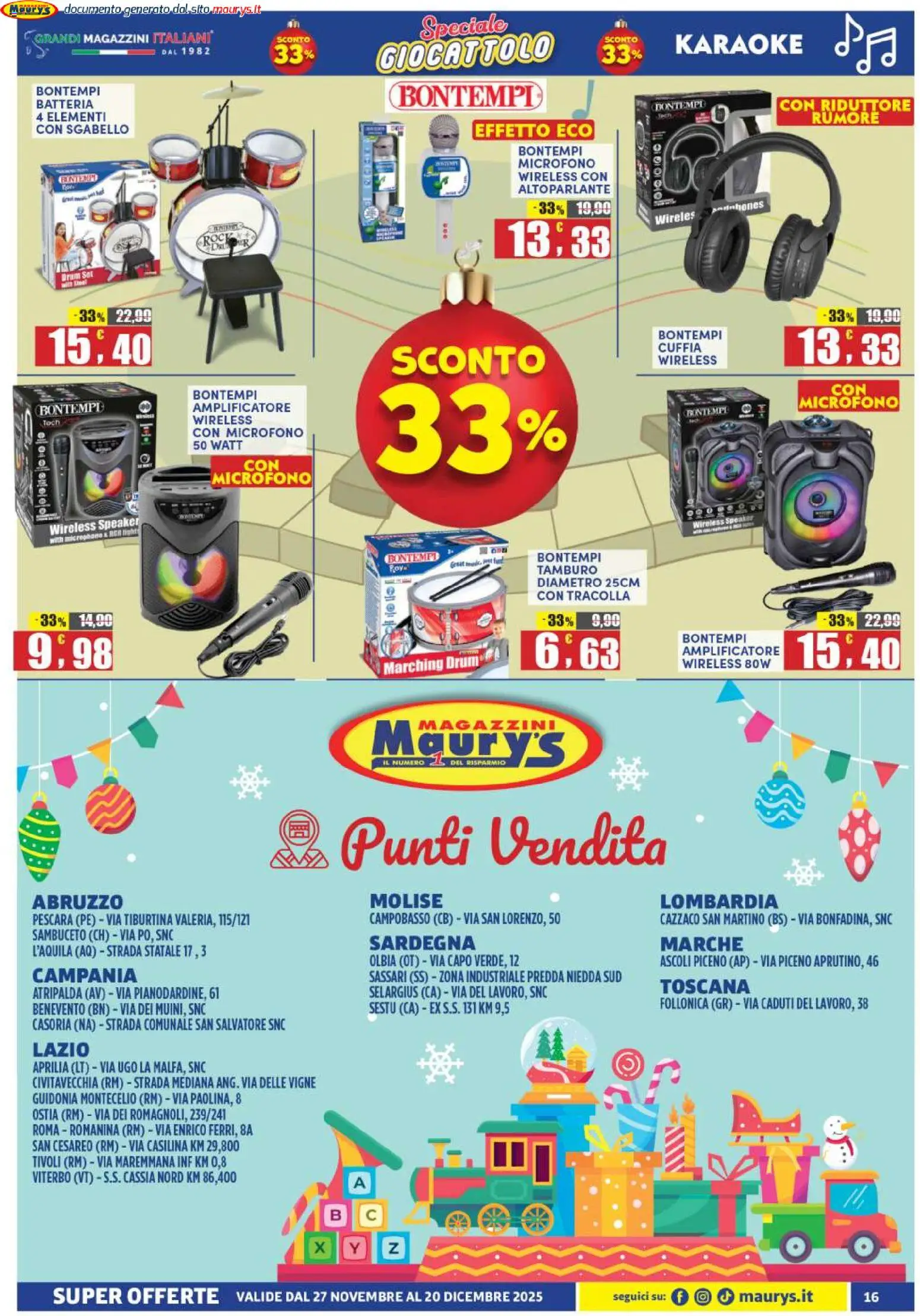 Volantino Maury's del 27.11.2025 | Pagina: 16