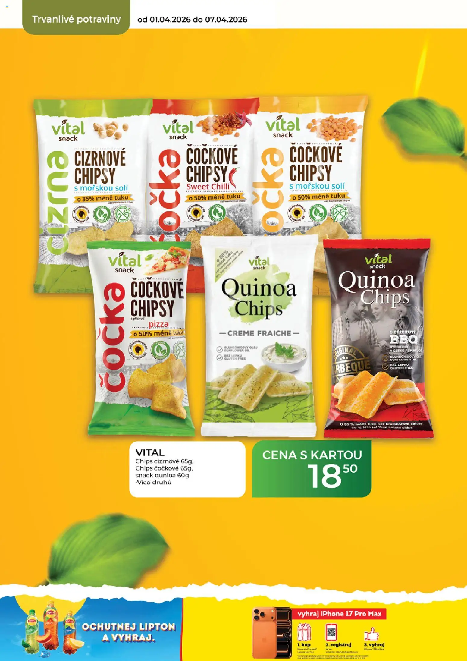 Tamda Foods leták od 01.04.2026 | Strana: 40 | Produkty: Pizza, Iphone, Slunečnicový olej, Chipsy