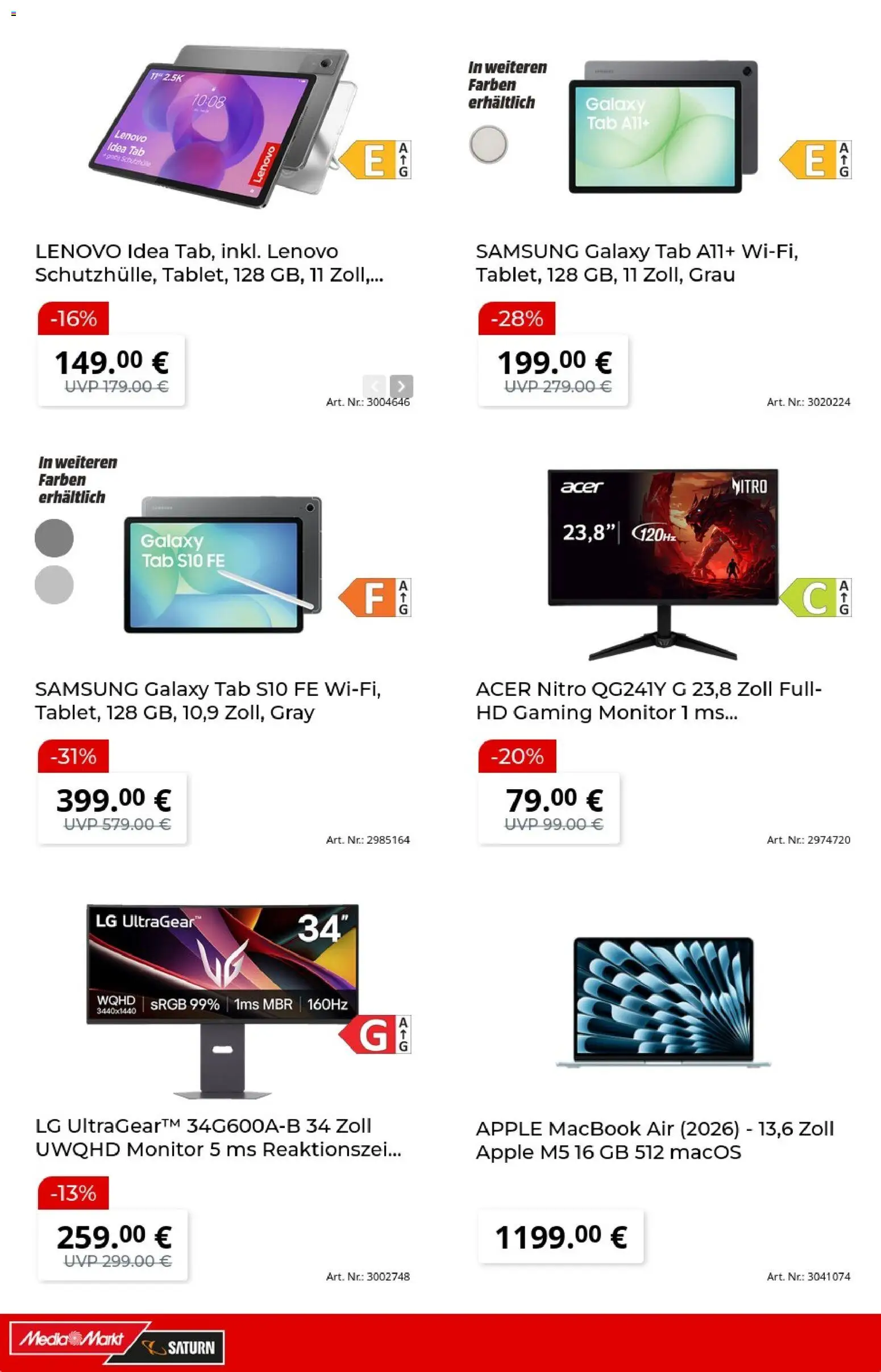 Media Markt Prospekt 	 – gültig ab 23.03.2026 | Seite: 7 | Produkte: LG, Macbook, Samsung, Apple