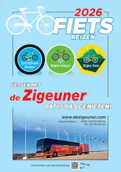 De Zigeuner folder - Voorbeeld van een folder van De Zigeuner, geldig van 17.11.2025