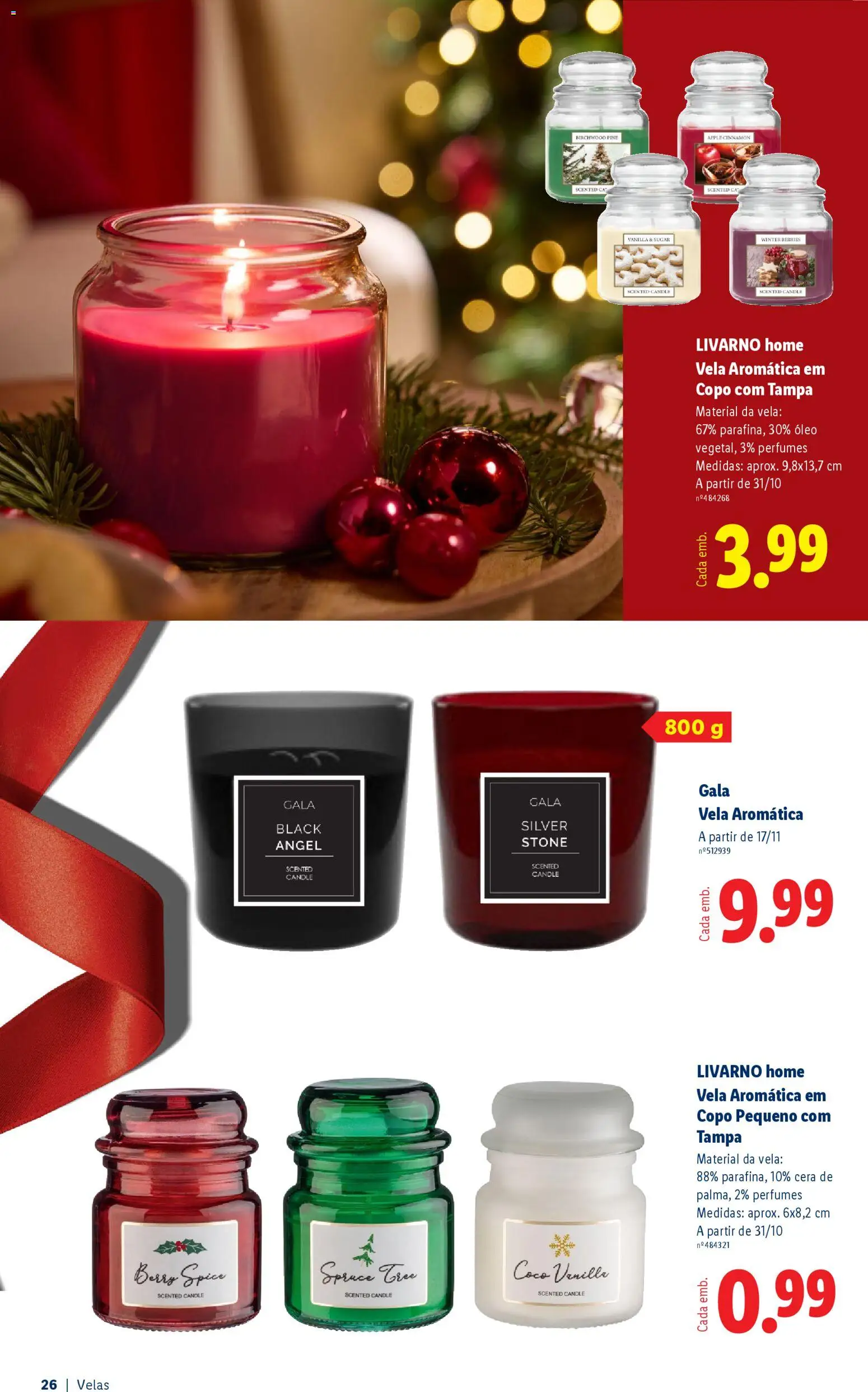 Lidl Folheto Especial │ válido de 22.10.2025 | Página: 26 | Produtos: Perfumes, Cera, Óleo, Velas