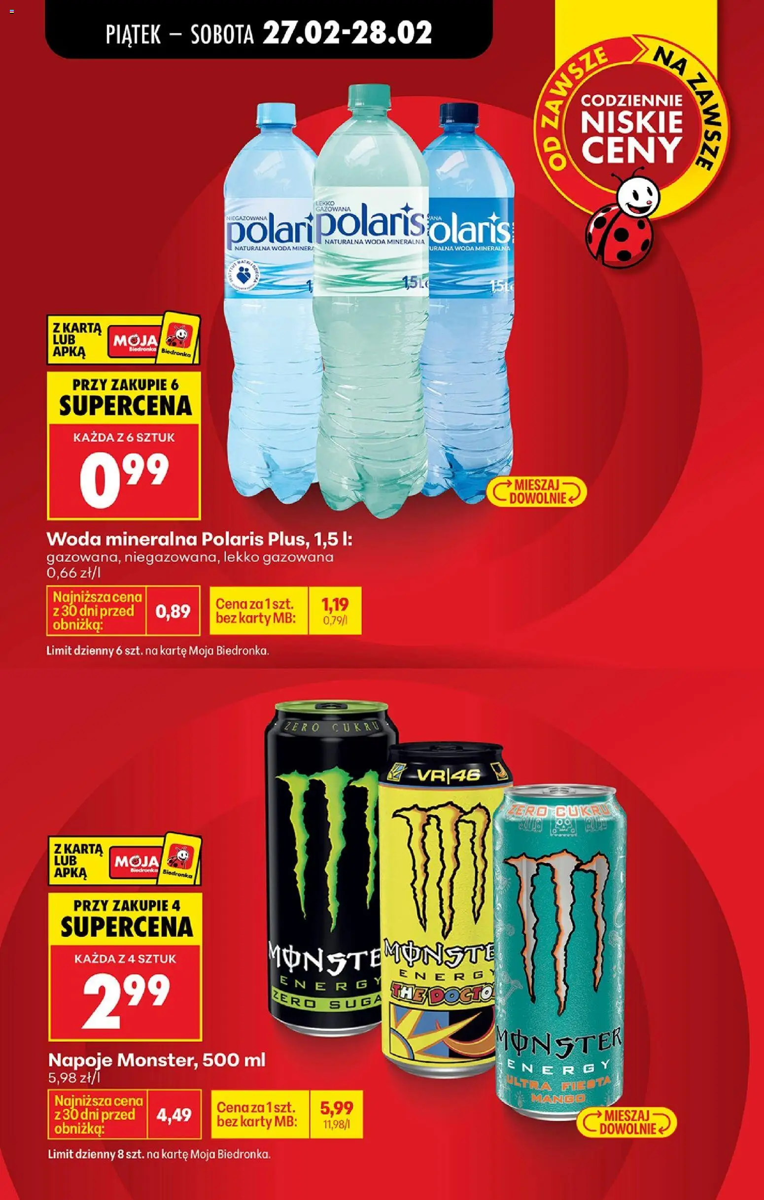 Biedronka Polsko leták - Tani weekend od 27.02.2026 | Strana: 13 | Produkty: Mango, Monster, Karty