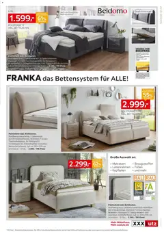 XXXL Lutz Beldomo Spezial ab 07.12.2025 gültig | Seite: 9 | Produkte: Bett, Matratze, Boxspringbett, Polsterbett