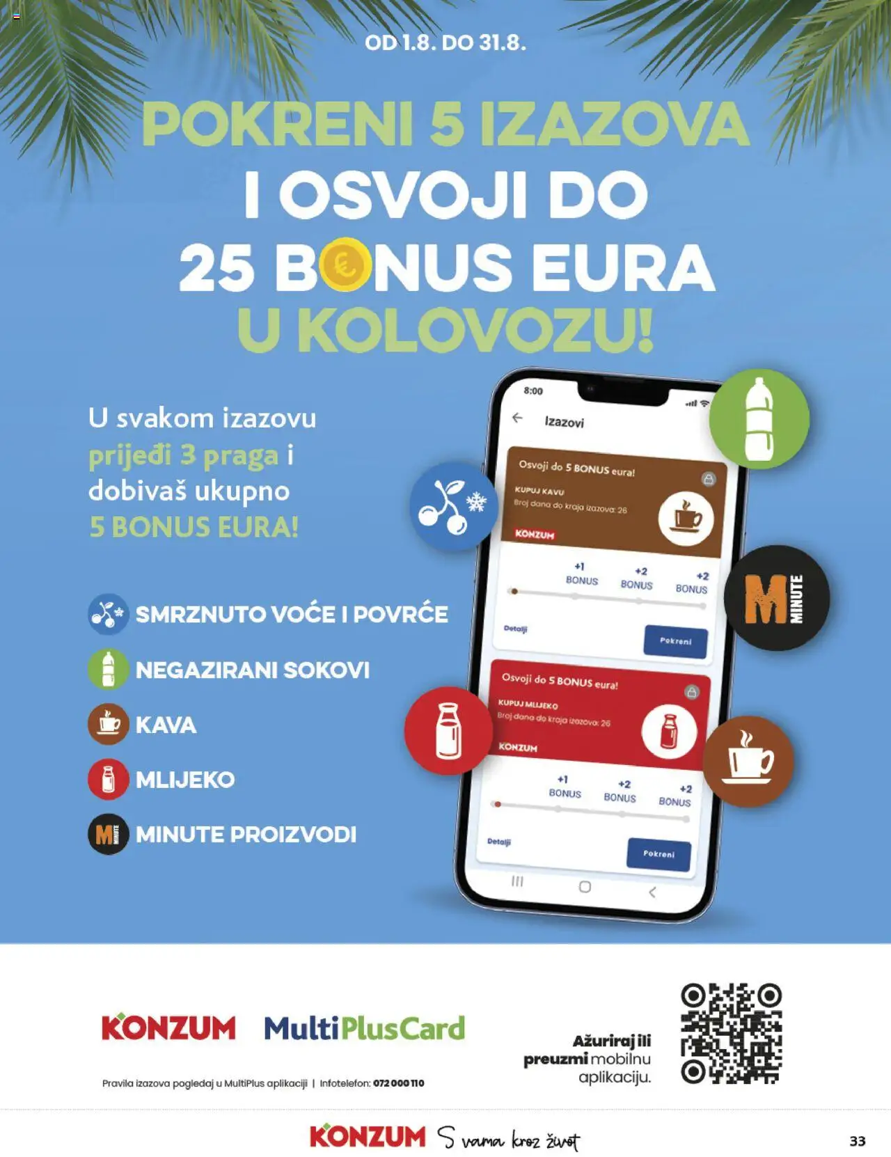 Konzum HR akciós ujság - amely érvényes a következő dátumtól: 06.08.2025 | Oldal: 33