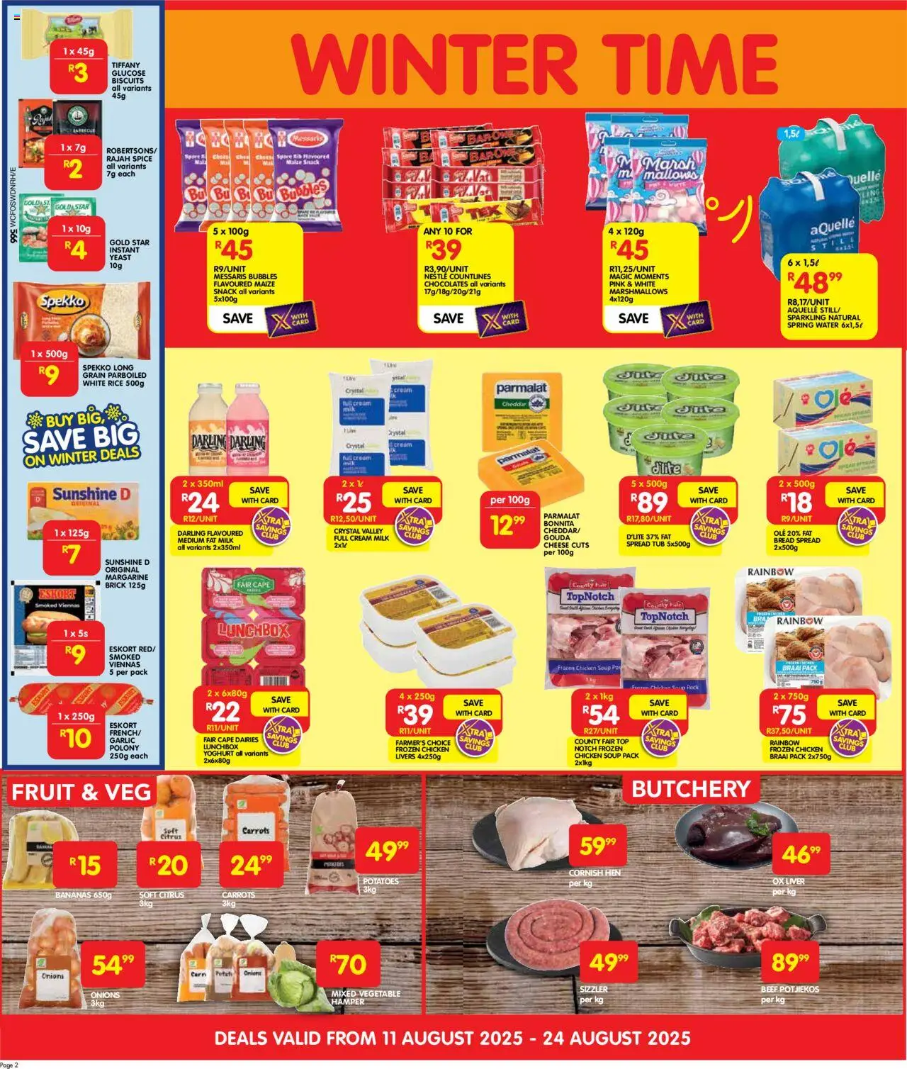 Shoprite Western Cape - Cash & Carry Mid-Month Deals Philippi │ valid from 11.08.2025 | Page: 2 | Products: Yoghurt, Chicken, Cream, Water