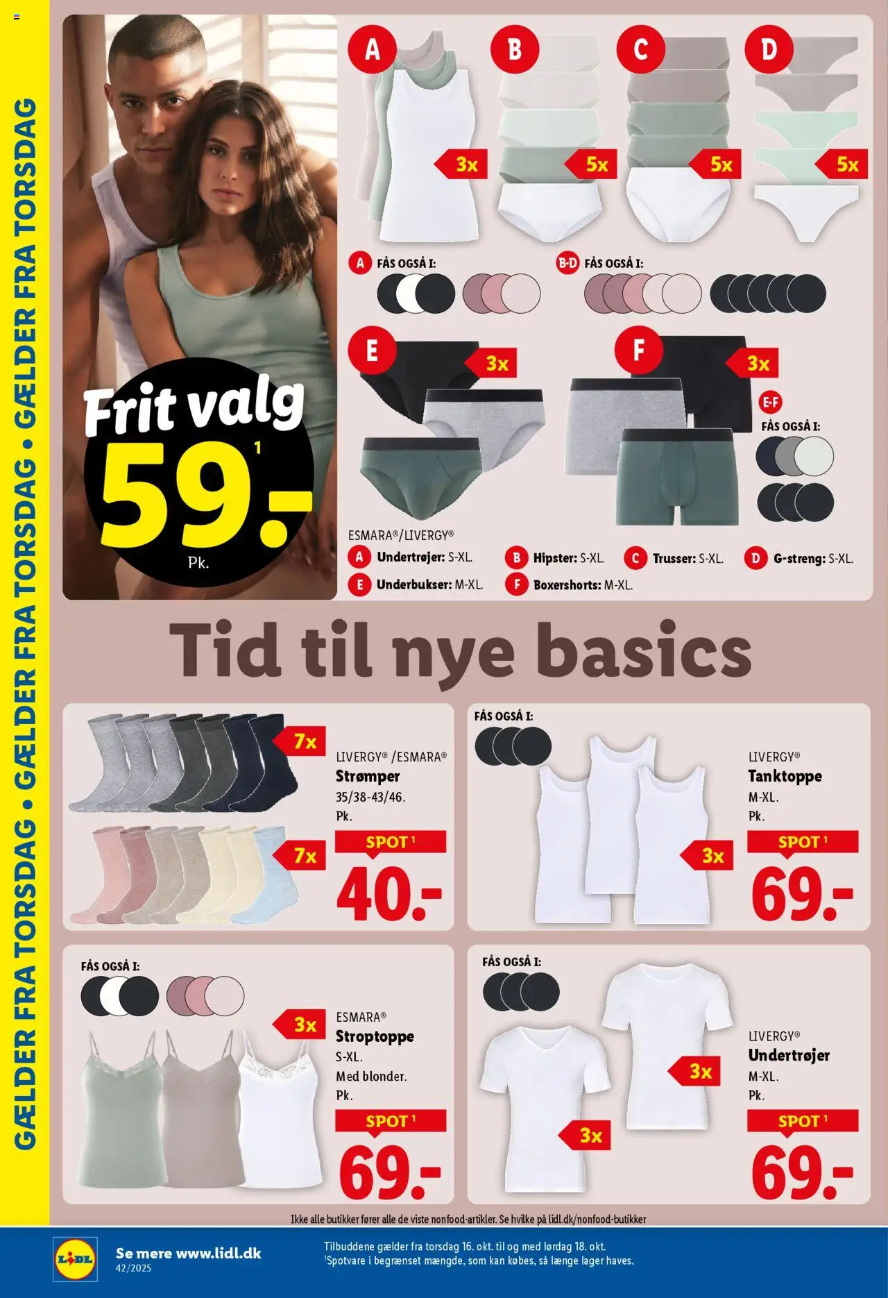 Lidl tilbudsavis – gyldig fra 12.10.2025 | Side: 26 | Produkter: Trusser, Søm, Underbukser, Strømper