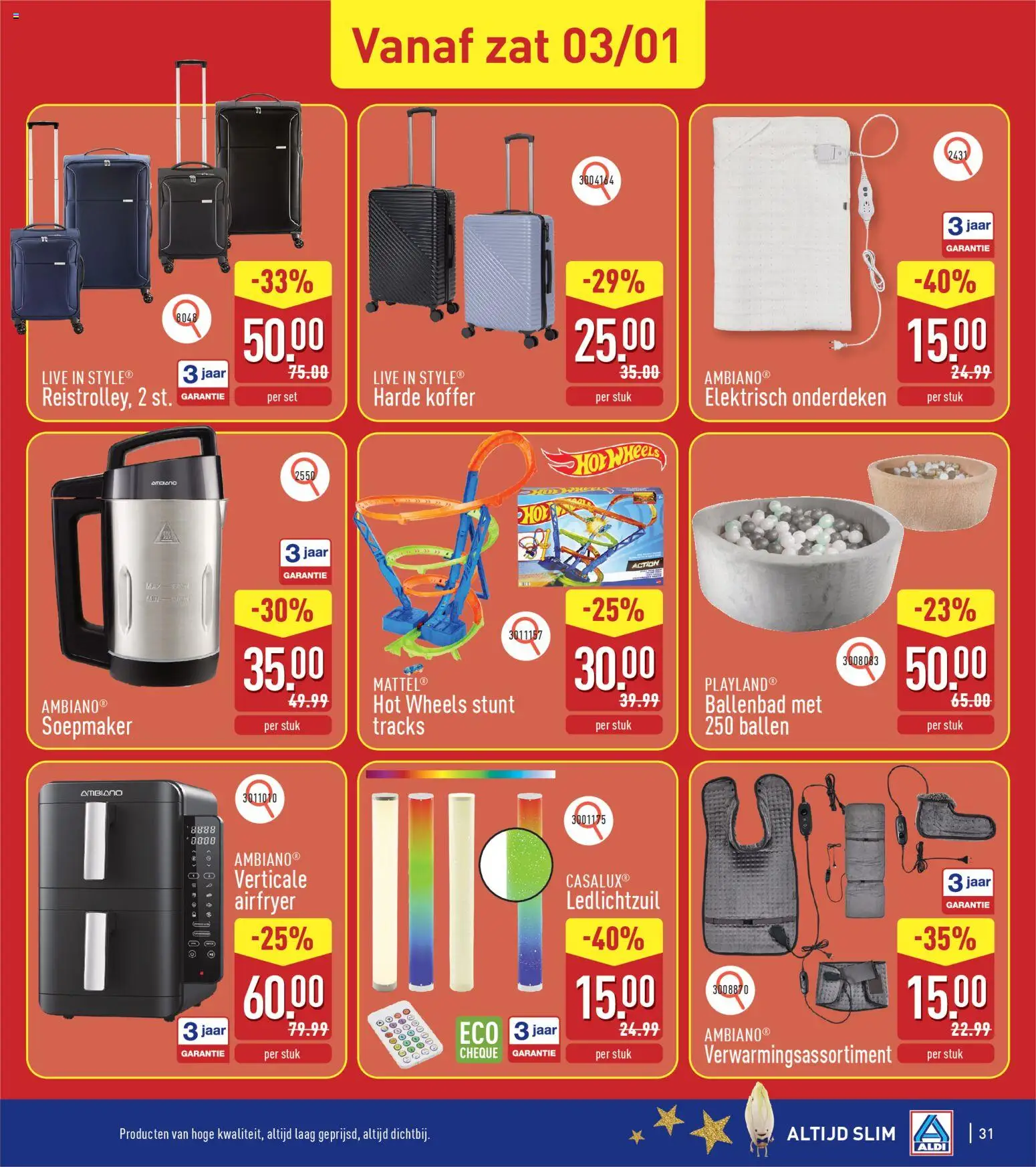 {H1} | Pagina: 31 | Producten: Koffer