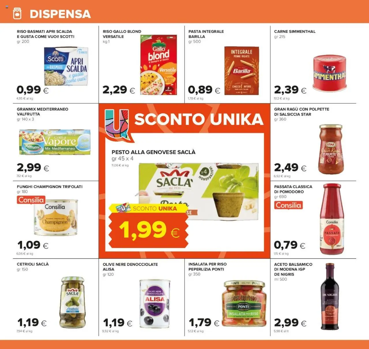 Volantino Oasi del 24.07.2025 | Pagina: 16 | Prodotti: Riso, Salsiccia, Pasta, Funghi
