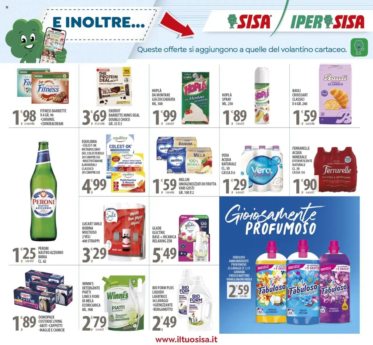 Volantino SISA del 03.10.2025 | Pagina: 21 | Prodotti: Ammorbidente, Detergente, Lavatrice, Croissant