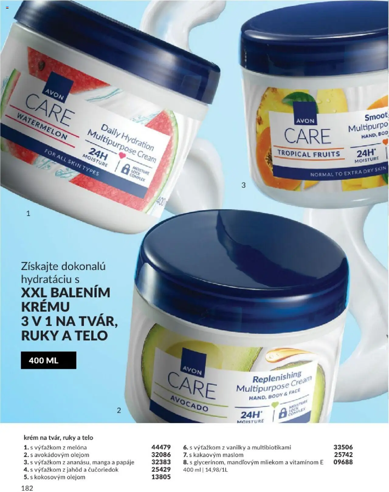 Katalóg Avon 2025 │ platný od 01.08.2025 | Strana: 182 | Produkty: Krém