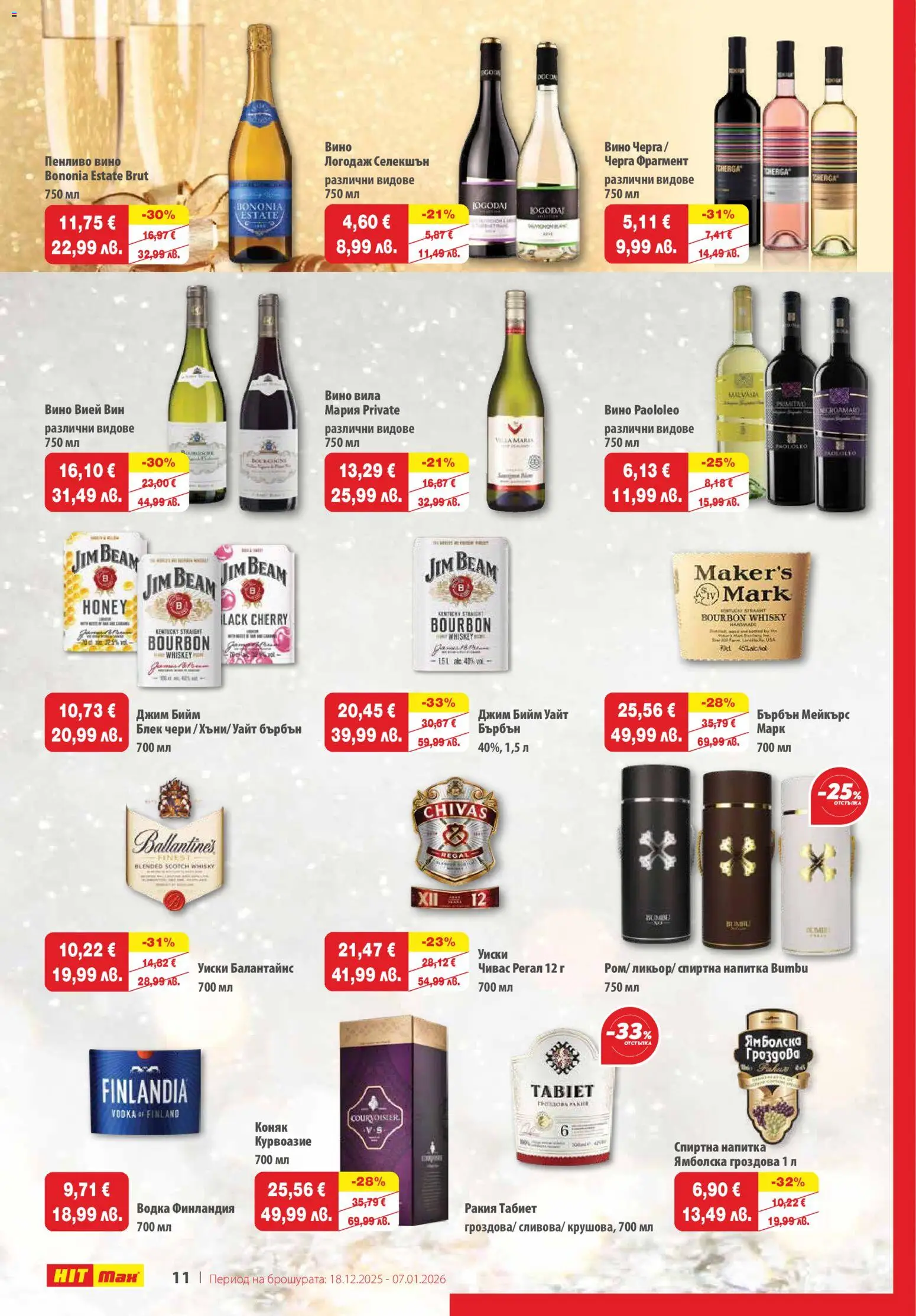 {H1} | Страница: 11 | Продукти: Бърбън, Водка, Вино, Ракия