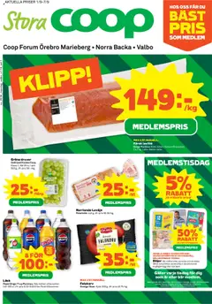 Coop Forum - Marieberg - Förhandsvisning av reklamblad från butik Coop Forum aktuell från 01.09.2025