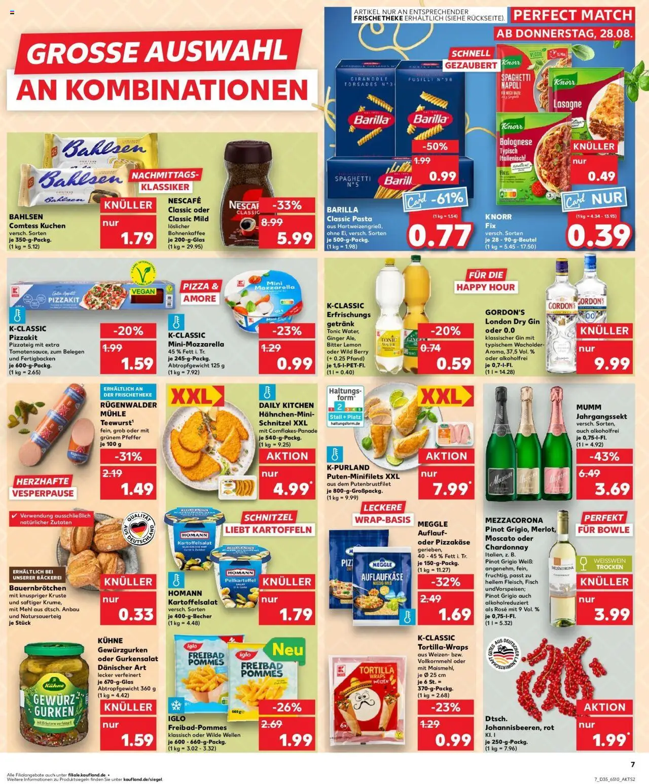 Kaufland prospekt Mayen	 - gültig ab dem 28.08.2025 | Seite: 7 | Produkte: Mehl, Theke, Pommes, Knorr