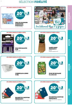 Hyper U - Prévisualisation de Hyper U - Ma sélection Carte U mars valide à partir de 02.03.2026 | Page: 33 | Produits: Piles, Gants