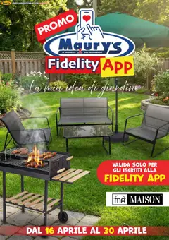 Anteprima del volantino Maury's volantino Fidelity App valido a partire dal 16.04.2026