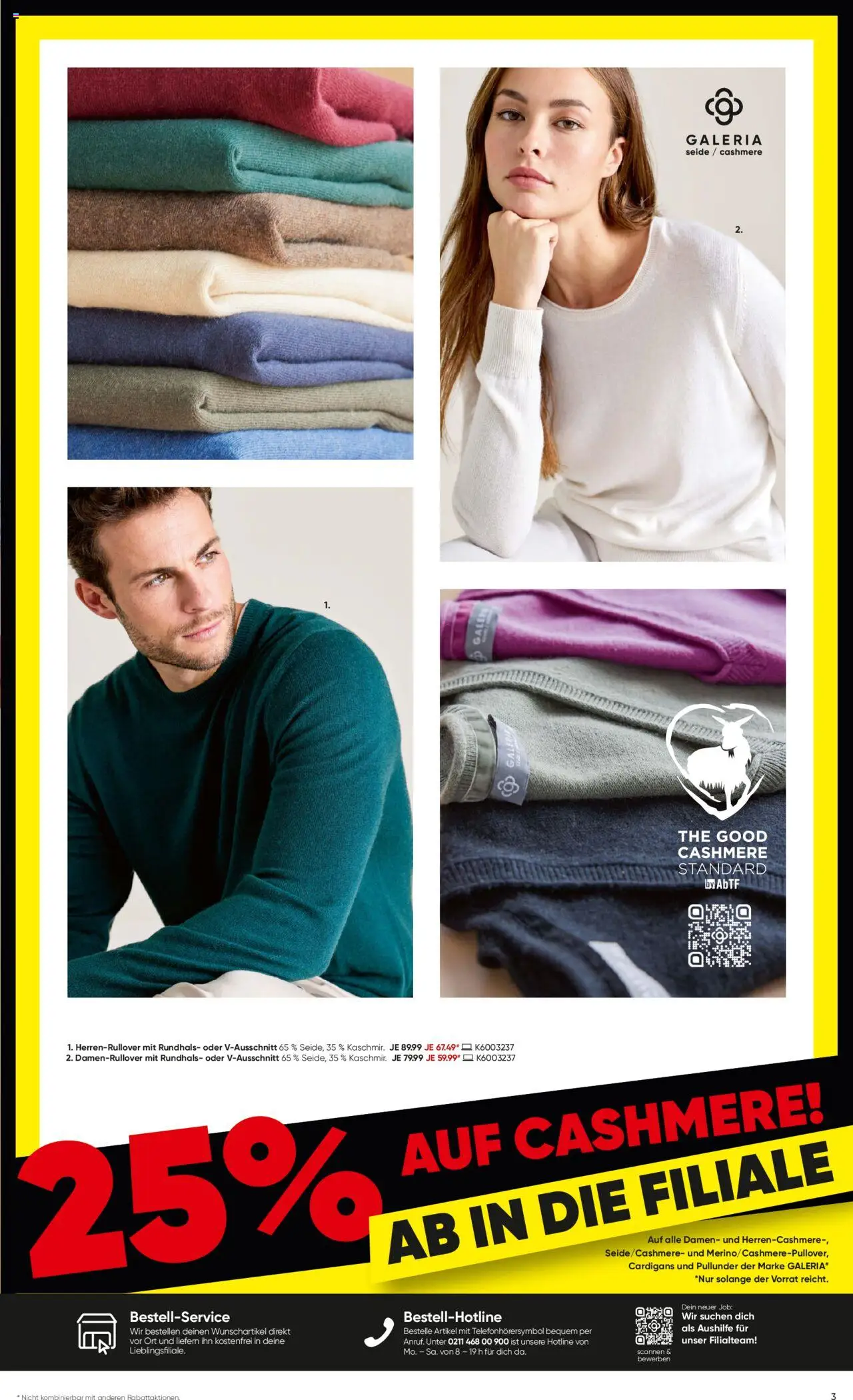 Galeria Karstadt Kaufhof Prospekt 	 – gültig ab 15.10.2025 | Seite: 3 | Produkte: Pullunder