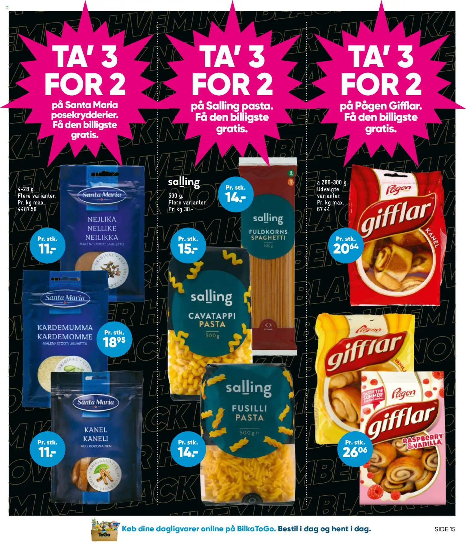 Bilka tilbudsavis – gyldig fra 14.11.2025 | Side: 17 | Produkter: Kanel, Kardemomme, Spaghetti, Pasta