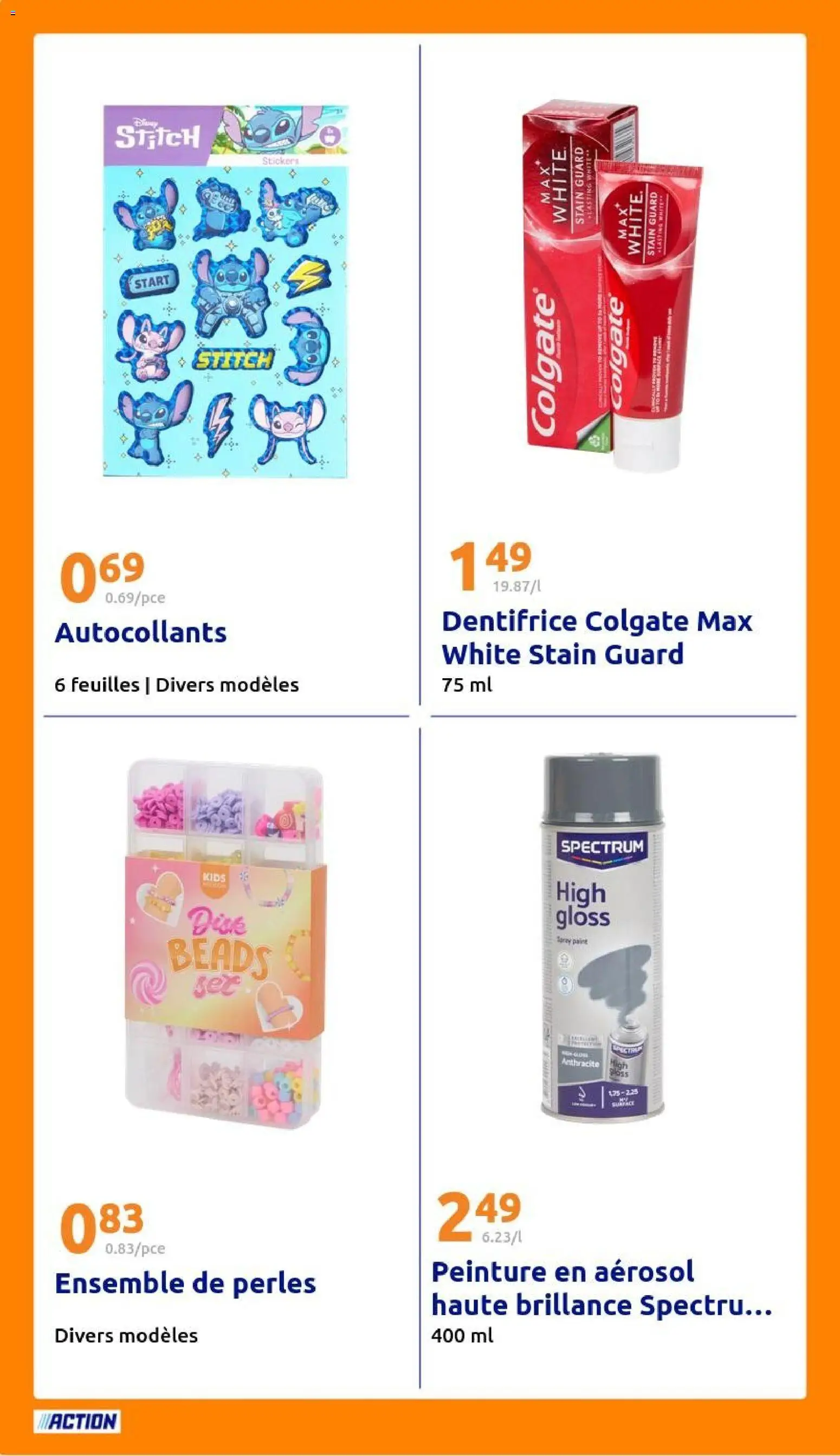 {H1} | Page: 20 | Produits: Gloss, Autocollants, Dentifrice