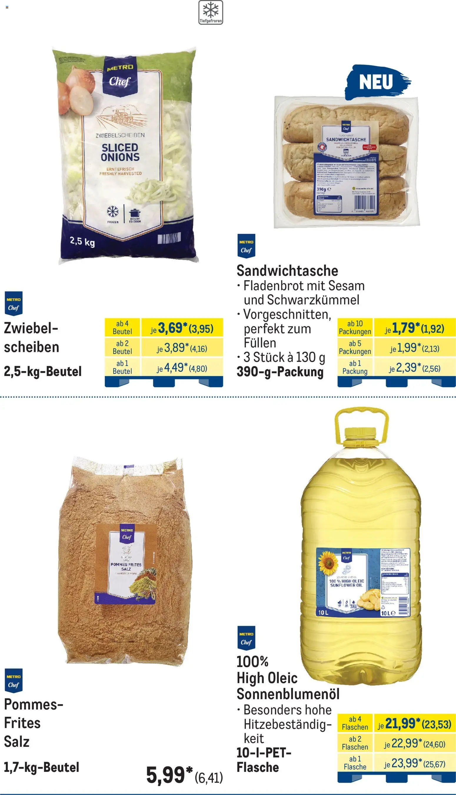 Metro Monats-Menü – gültig ab 01.04.2026 | Seite: 14 | Produkte: Sonnenblumenol, Pommes, Pommes frites, Salz