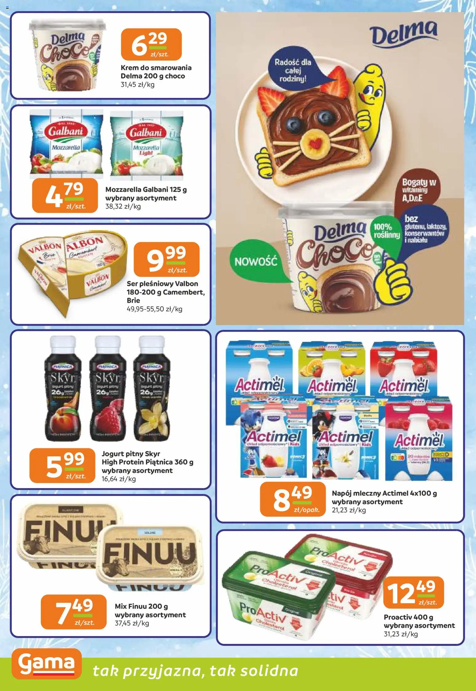 Gama Gazetka od 18.12.2025 | Strona: 6 | Produkty: Jogurt pitny, Camembert, Jogurt, Skyr