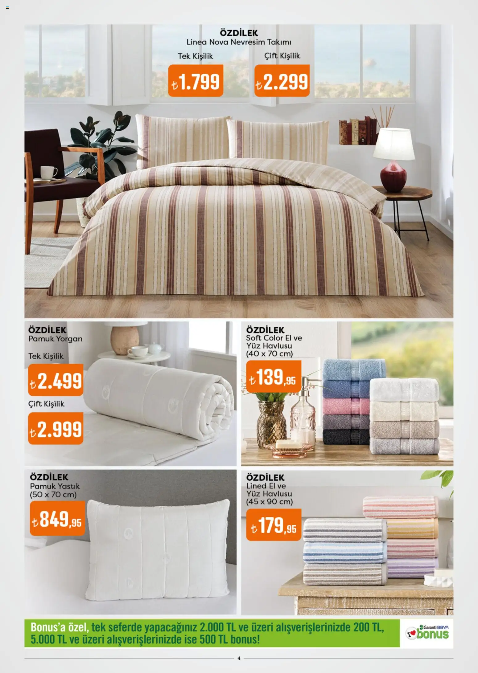 Özdilek Katalog - 22.10.2025 tarihinden itibaren geçerlidir | Sayfa: 4 | Ürünler: Yastık, Nevresim, Yorgan, Yüz havlusu