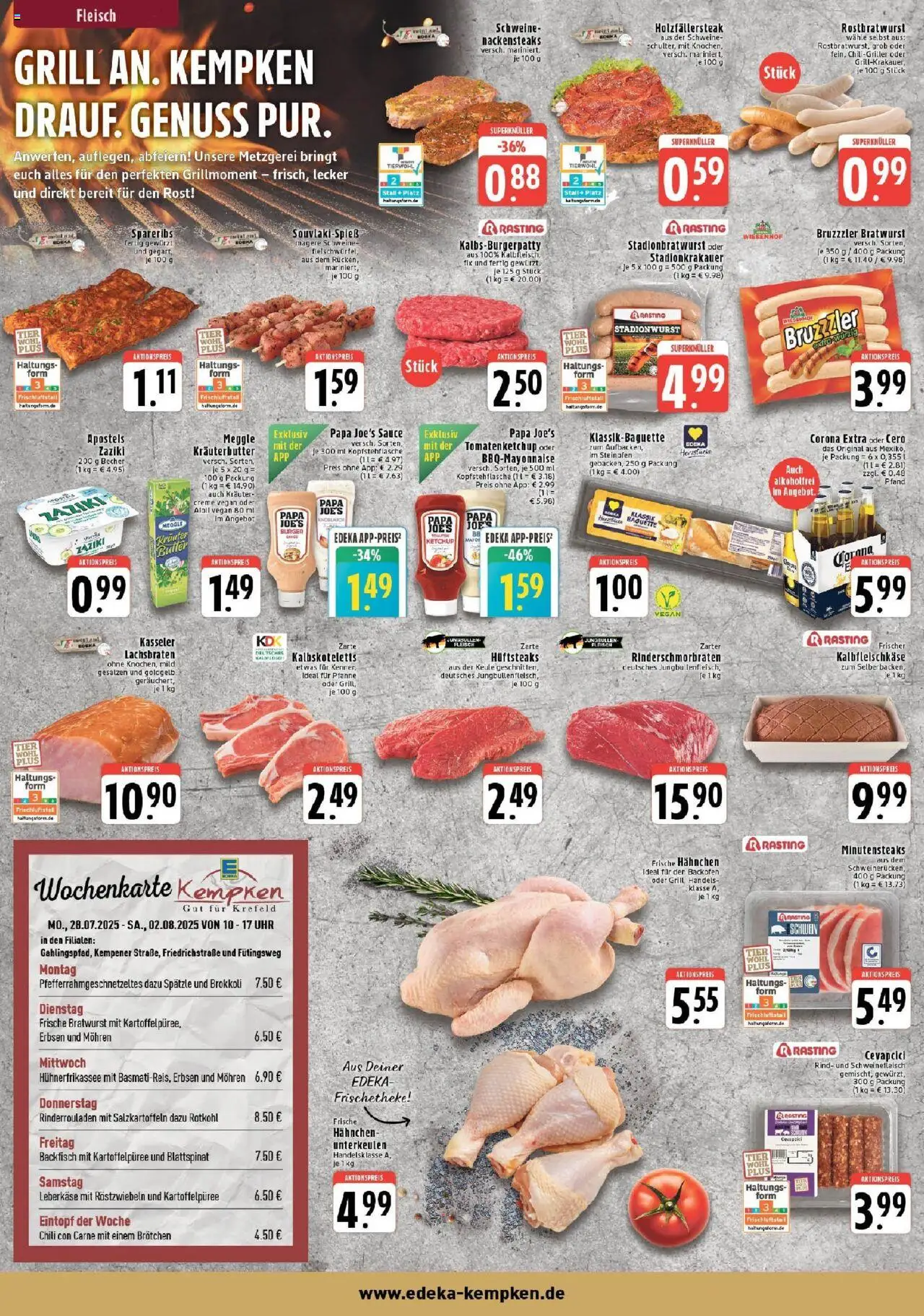 Edeka prospekt Krefeld	 - gültig ab dem 27.07.2025 | Seite: 2 | Produkte: Butter, Rotkohl, Ketchup, Erbsen