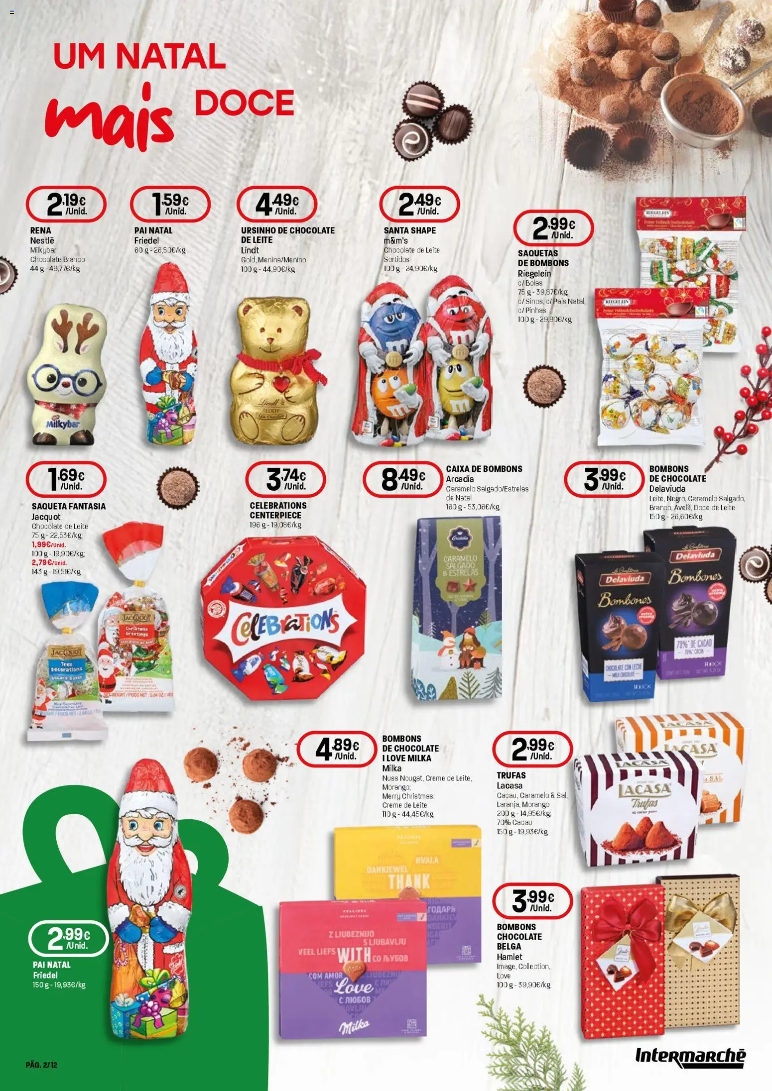 Intermarché -  Presentes de Natal Contact │ válido de 13.11.2025 | Página: 2 | Produtos: Sal, Leite, Nestlé, Chocolate