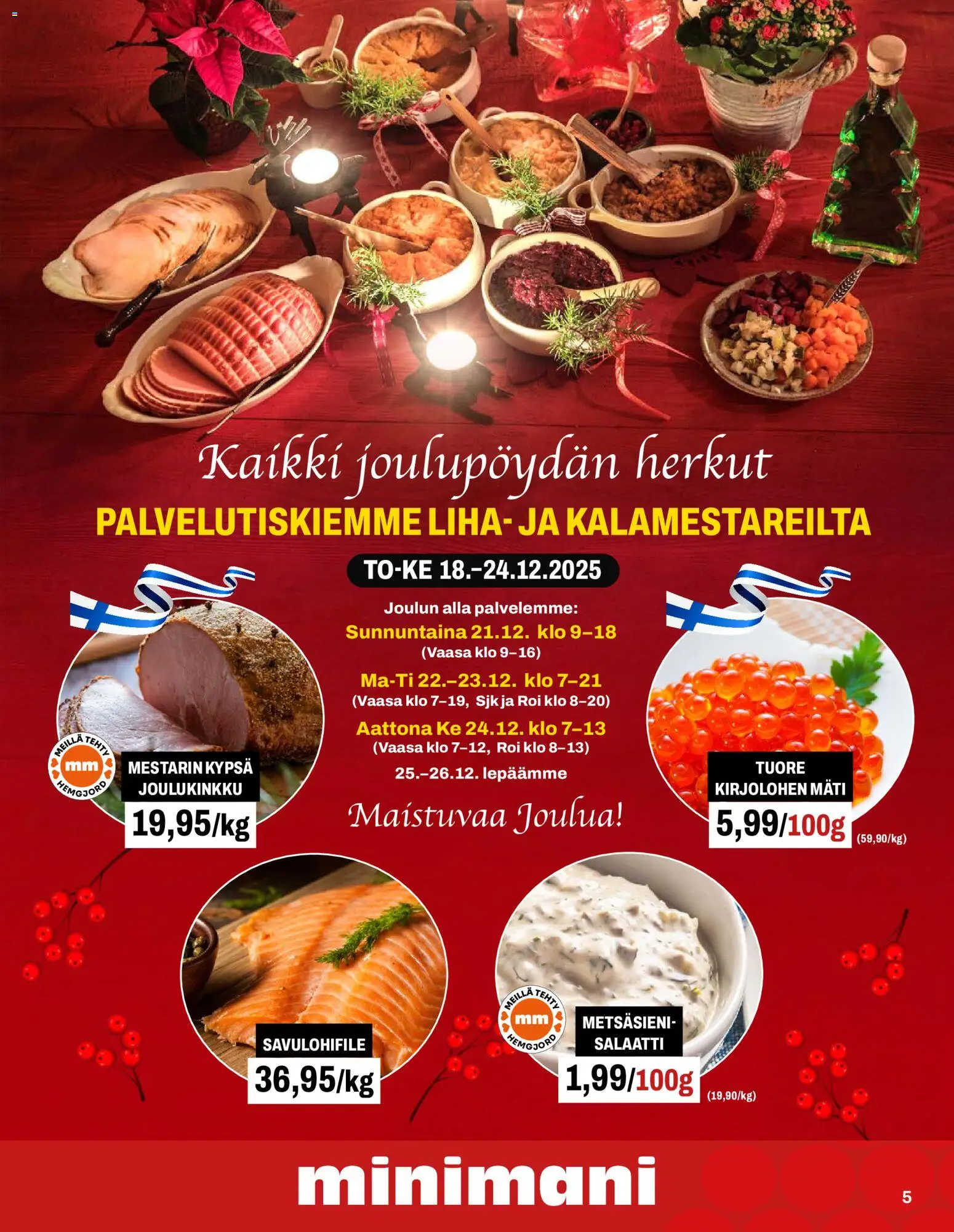 Minimani tarjoukset – voimassa 17.12.2025 alkaen | Sivu: 5 | Tuotteet: Salaatti