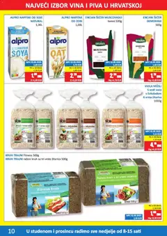 Vrutak - Katalog - Pregled kataloga iz trgovine Vrutak, vrijedi od 10.11.2025 | Stranica: 10 | Proizvodi: Kruh, Alpro, Musli, Šećer