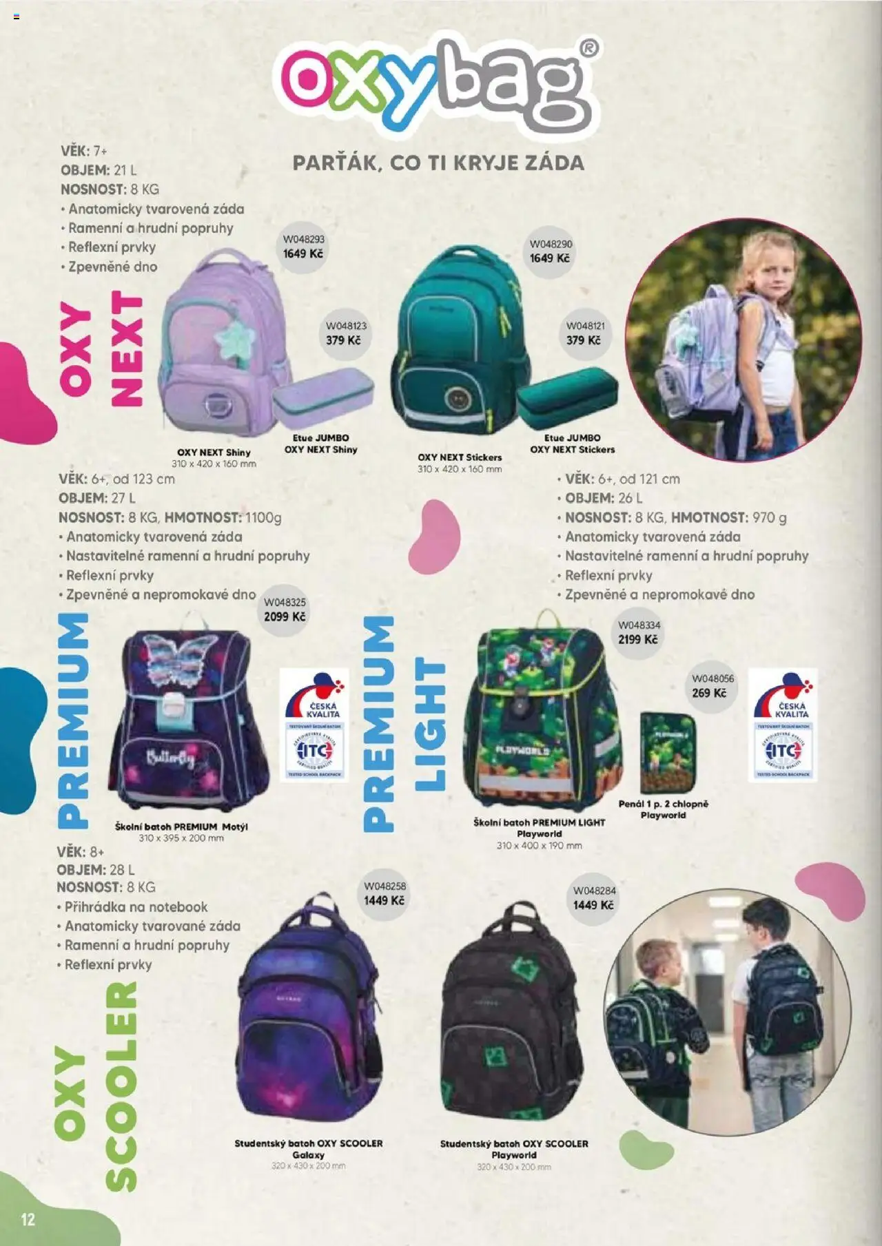 Wiky katalog - Škola 2025 od 04.08.2025 | Strana: 12 | Produkty: Penál, Batoh, Notebook