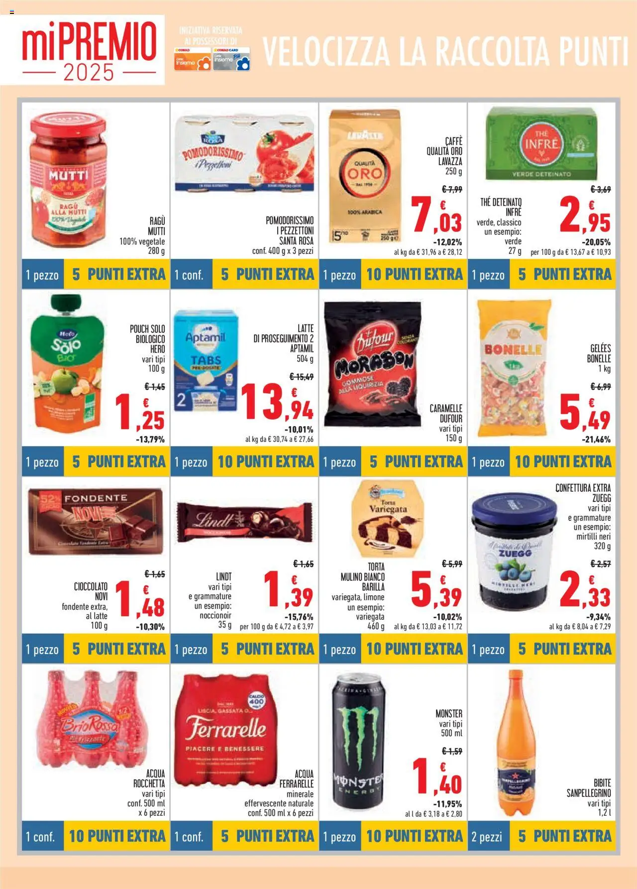 Volantino Conad del 09.10.2025 | Pagina: 10 | Prodotti: Acqua, Latte, Ragú, The