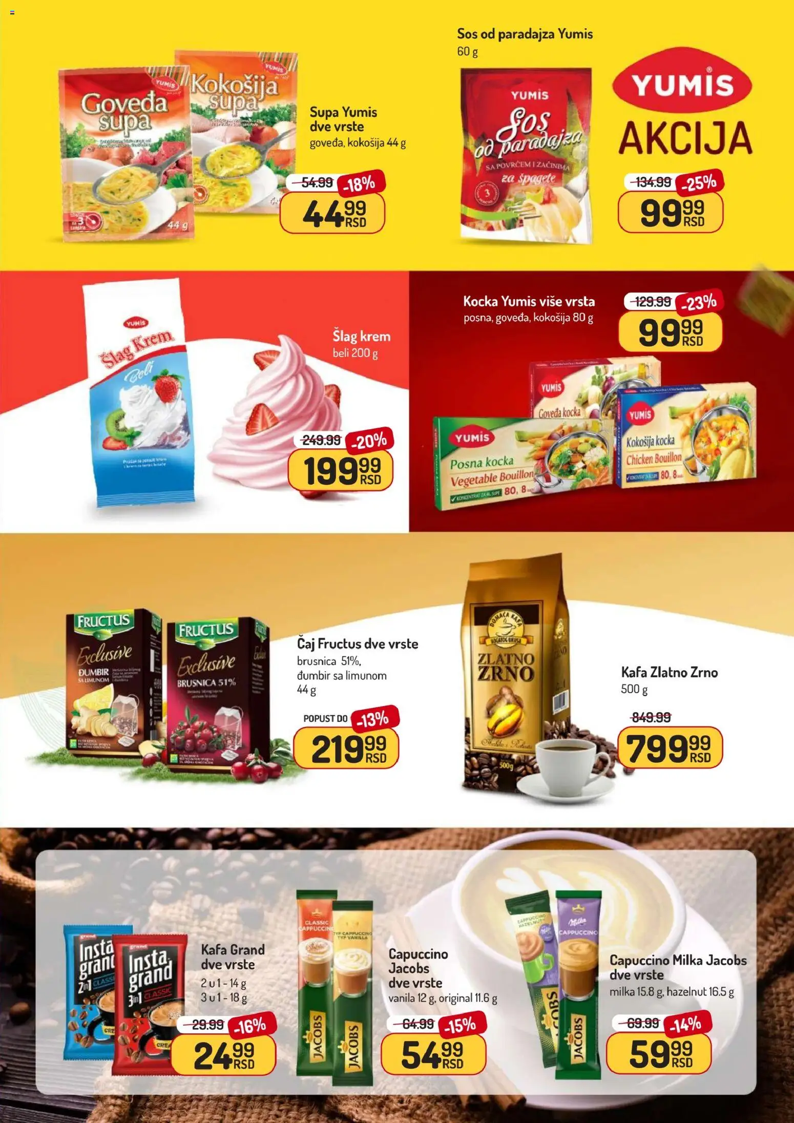 Aman katalog - važi od 10.11.2025 | Strana: 23 | Proizvode: Milka, Šlag krem, Kafa, Čaj