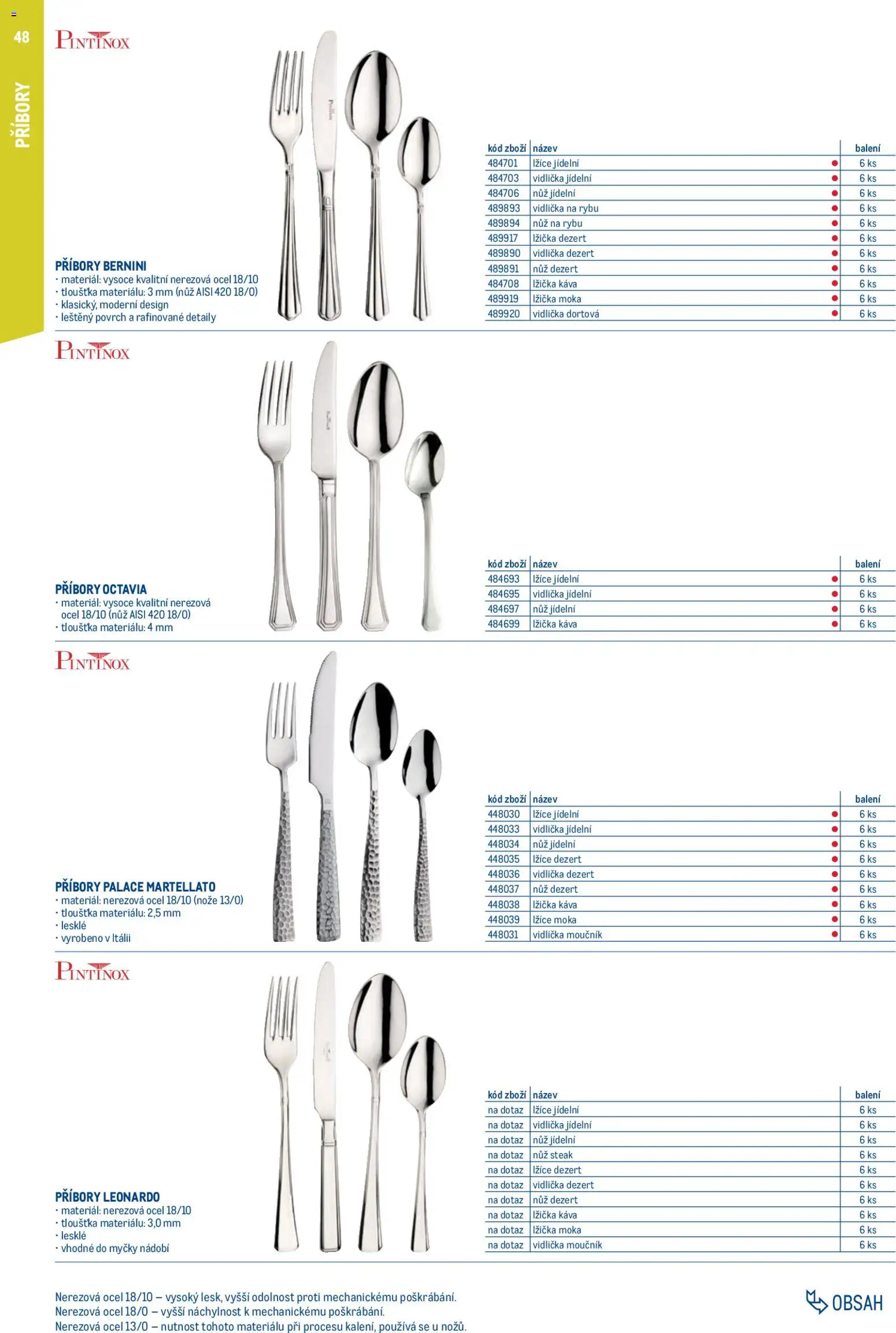 Makro leták - Gastro vybavení a zařízení od 01.02.2026 | Strana: 48 | Produkty: Káva, Lžíce, Steak, Nůž