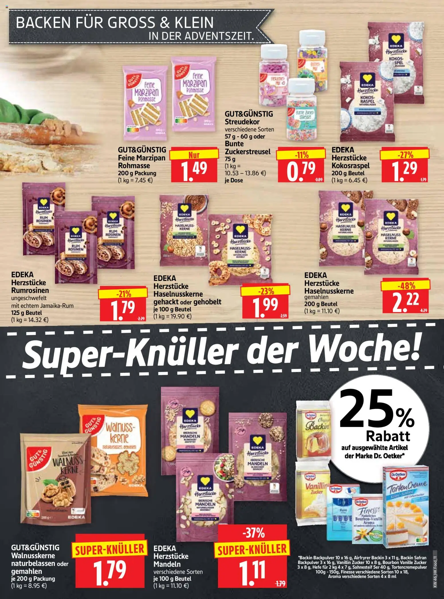 HERKULES Prospekt 	 – gültig ab 10.11.2025 | Seite: 11 | Produkte: Mandeln, Rosinen, Zucker, Bourbon