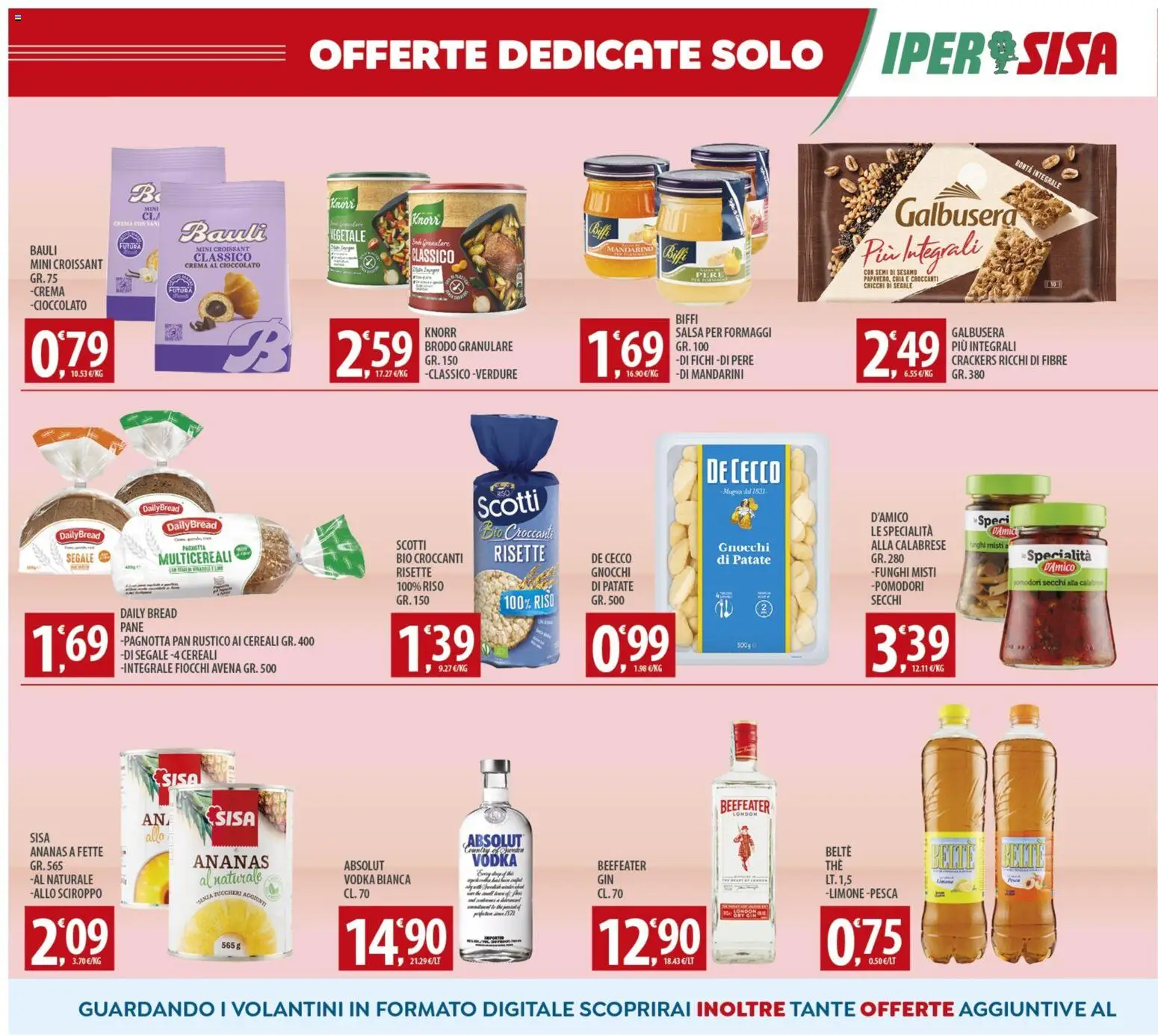 Volantino SISA del 27.12.2025 | Pagina: 14 | Prodotti: Riso, Verdure, Ananas, Crackers