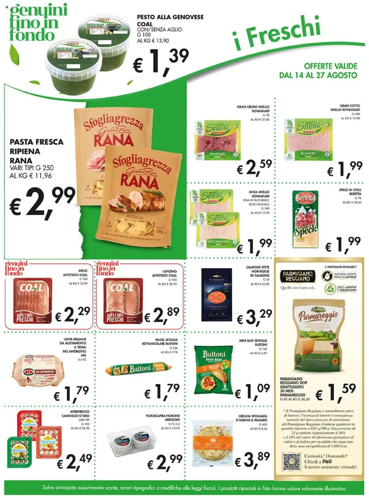 Volantino Coal del 14.08.2025 | Pagina: 7 | Prodotti: Petto di Pollo, Pasta, Pesto, Terra