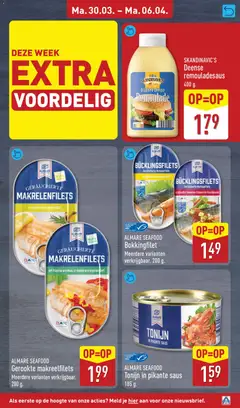 Aldi folder week 14 - Voorbeeld van een folder van Aldi, geldig van 30.03.2026 | Pagina: 19 | Producten: Tonijn, Kész piskótalap, Saus