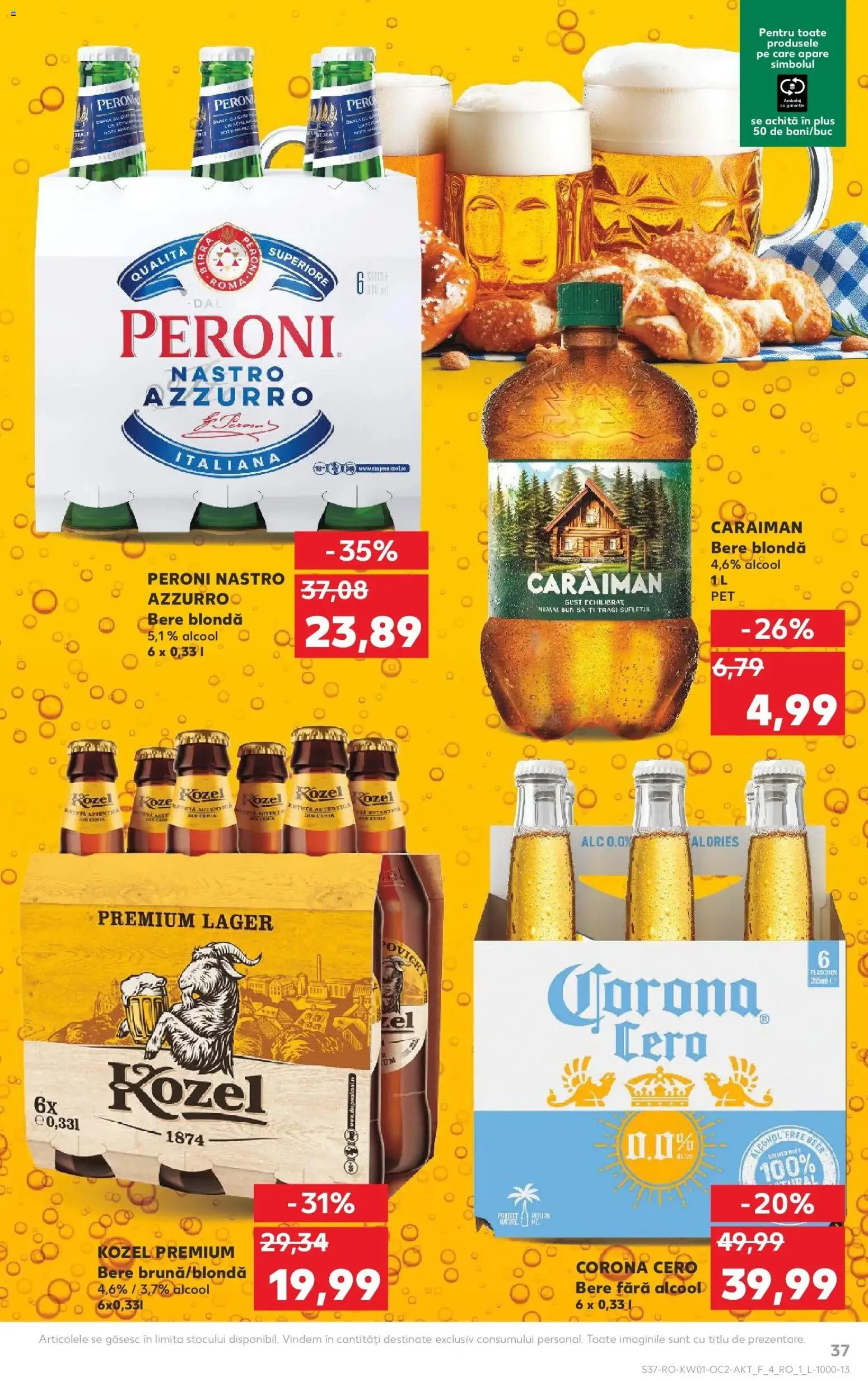 Noul catalog Kaufland – valabil de la 31.12.2025 | Pagină: 37 | Produse: Bere