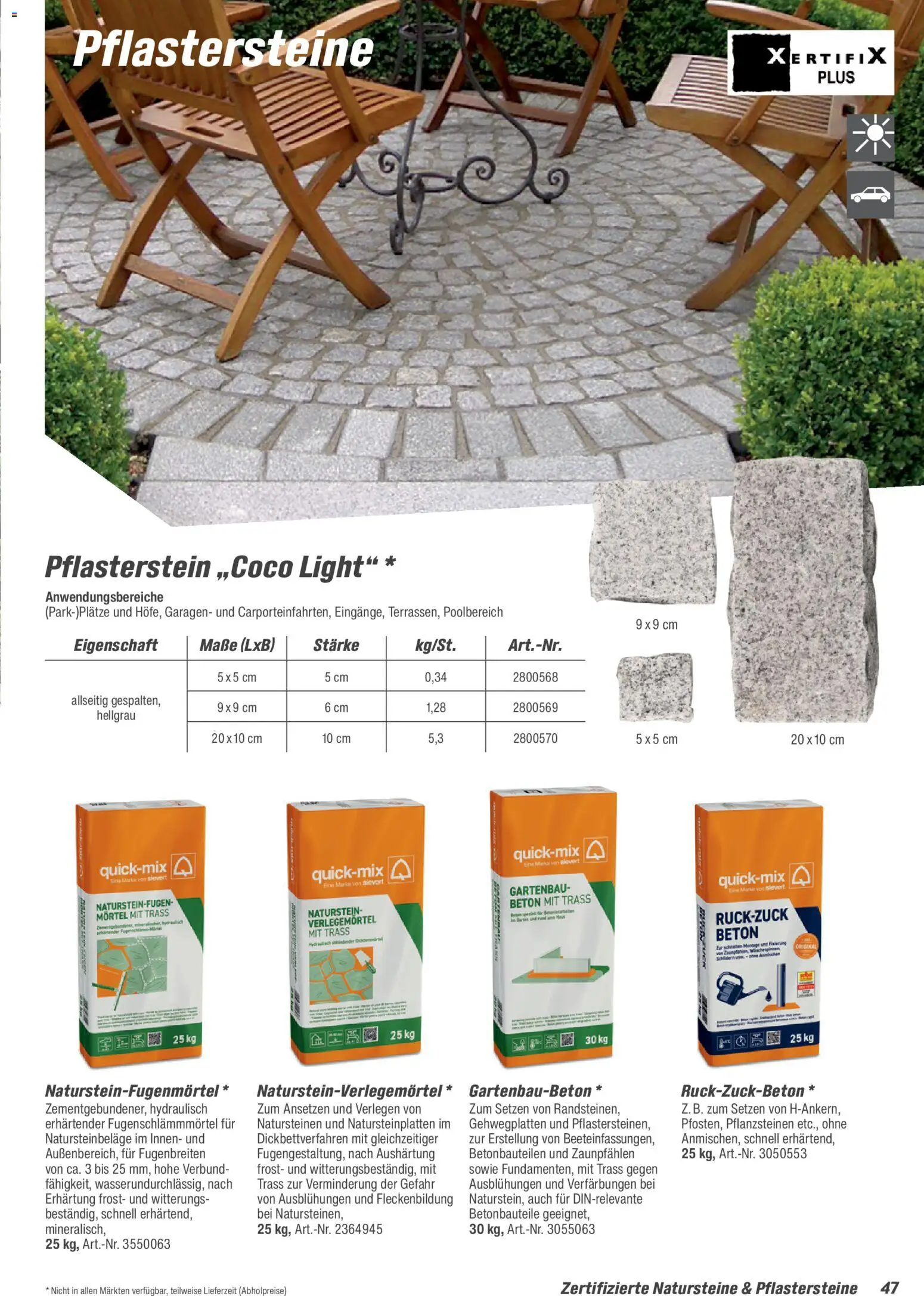 Toom Baumarkt Gartenbaustoffe 2026 – gültig ab 20.02.2026 | Seite: 47