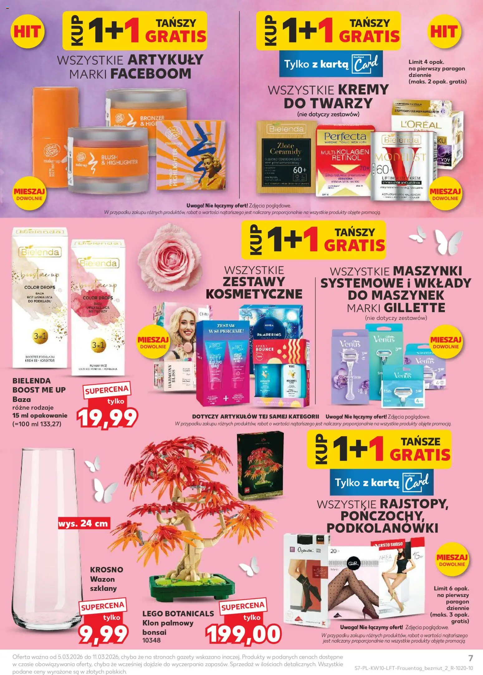 Kaufland gazetka od 05.03.2026 | Strona: 7 | Produkty: Gillette, Lego, Podkolanówki, Bronzer
