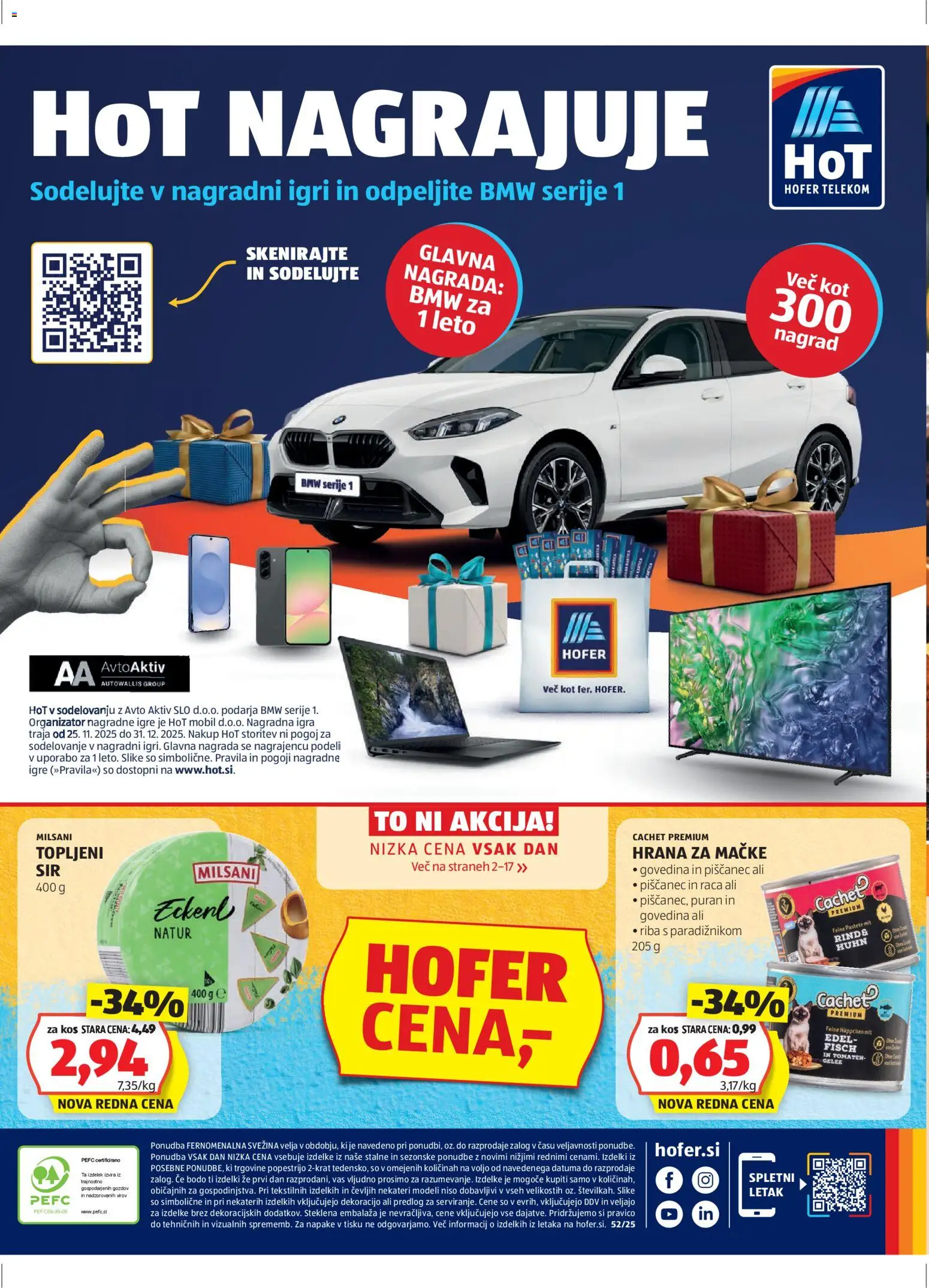 Hofer SI katalog | vrijedi od 18.12.2025 | Stranica: 32 | Proizvodi: Riba, Govedina, Hrana za mačke, Igra