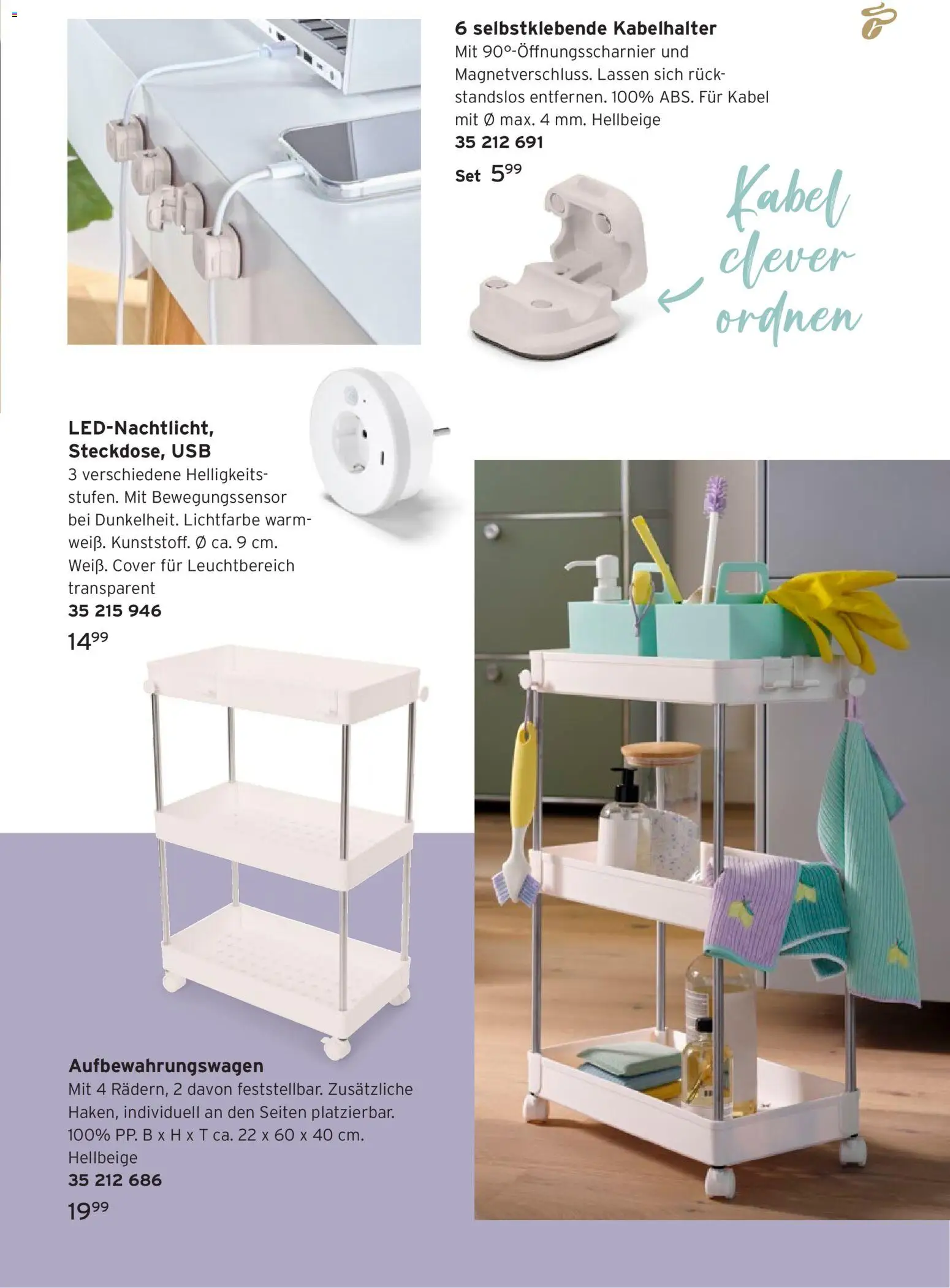 Prospekt Tchibo Mehr Farbe, mehr Frische – gültig ab 14.01.2026 | Seite: 13 | Produkte: Kabel, USB