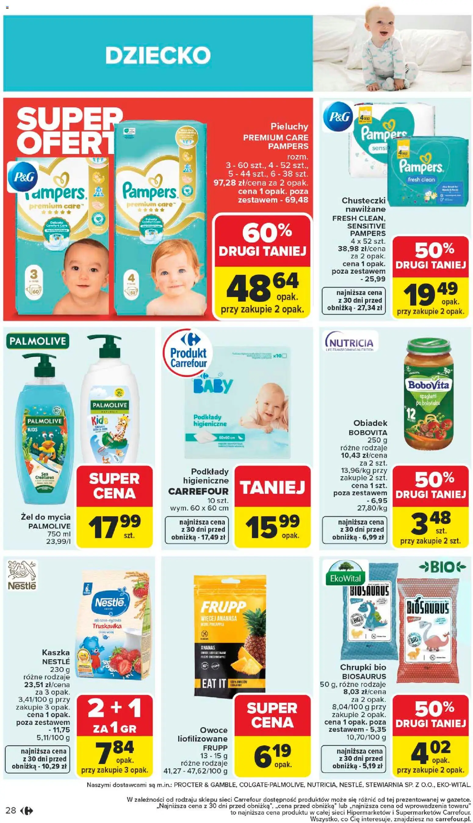 Carrefour Gazetka od 19.01.2026 | Strona: 30 | Produkty: Chrupki, Podkłady higieniczne, Ananas, Owoce