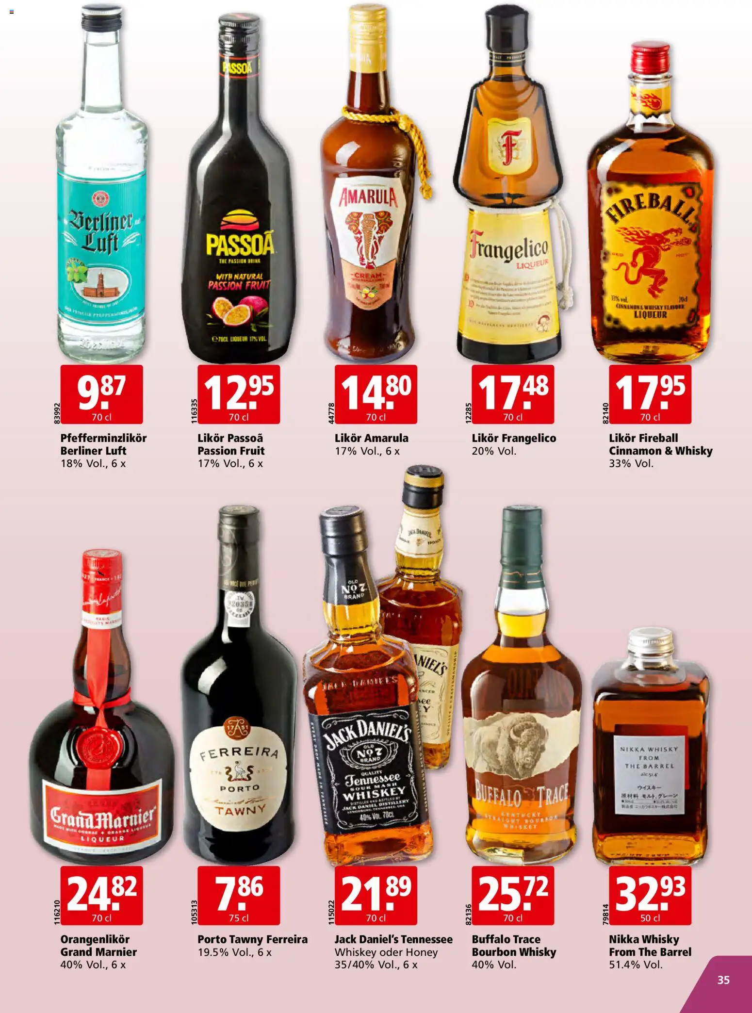 Aligro Aktionen – gültig ab 23.02.2026 | Seite: 35 | Produkte: Likör, Bourbon, Whiskey