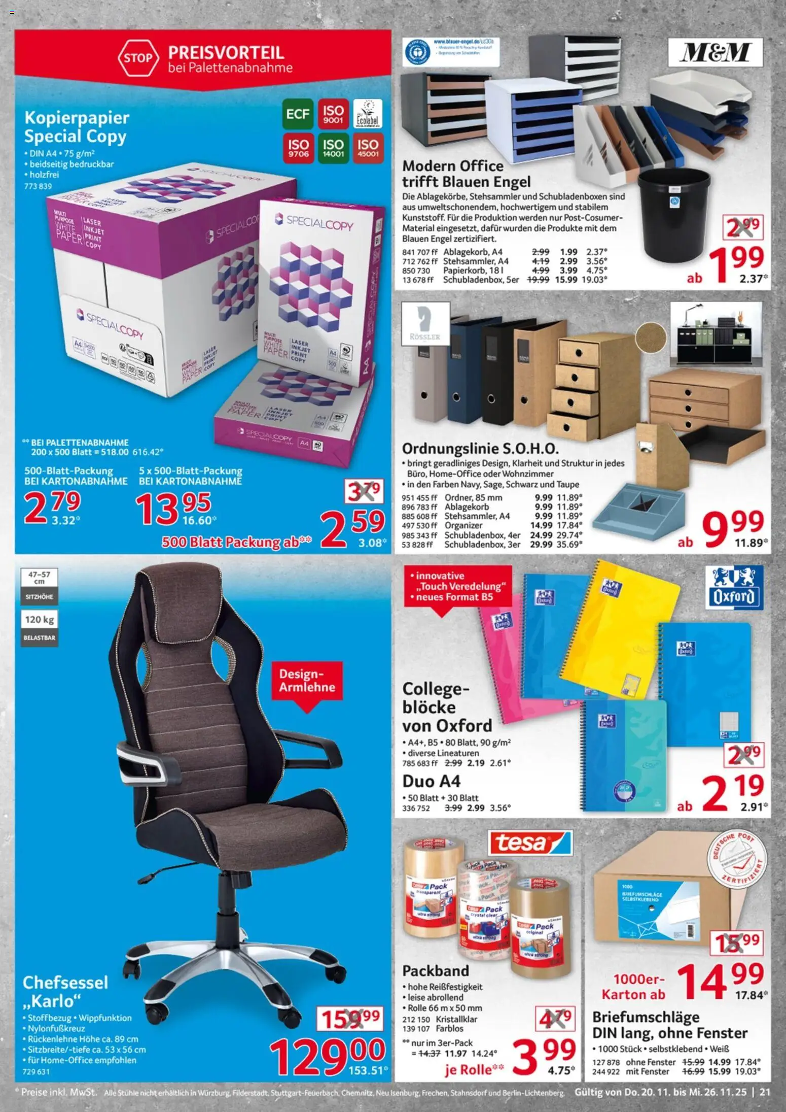 Selgros  Non Food – gültig ab 20.11.2025 | Seite: 21 | Produkte: Chefsessel