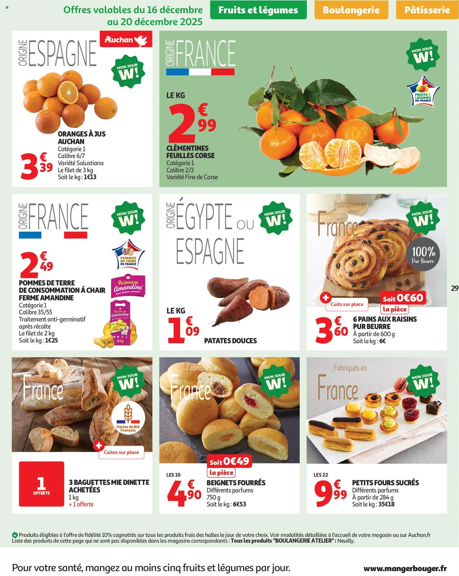 {H1} | Page: 29 | Produits: Farine de ble, Farine, Jus, Pommes