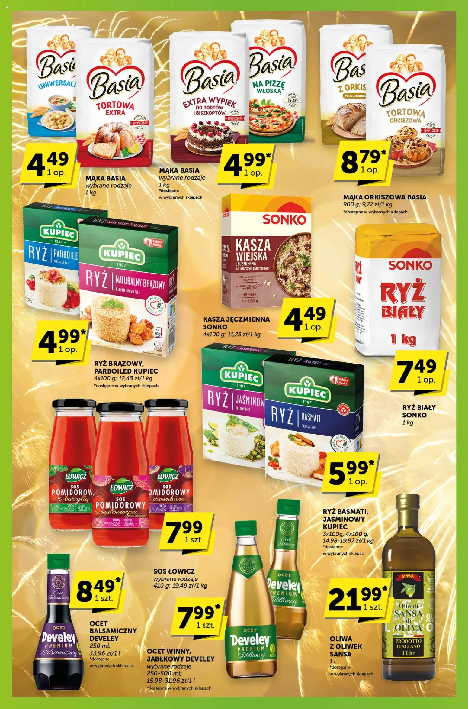 Groszek Gazetka - Sprawdź, co więcej od 27.12.2025 | Strona: 3 | Produkty: Ocet, Kasza, Pomidory, Ryż basmati