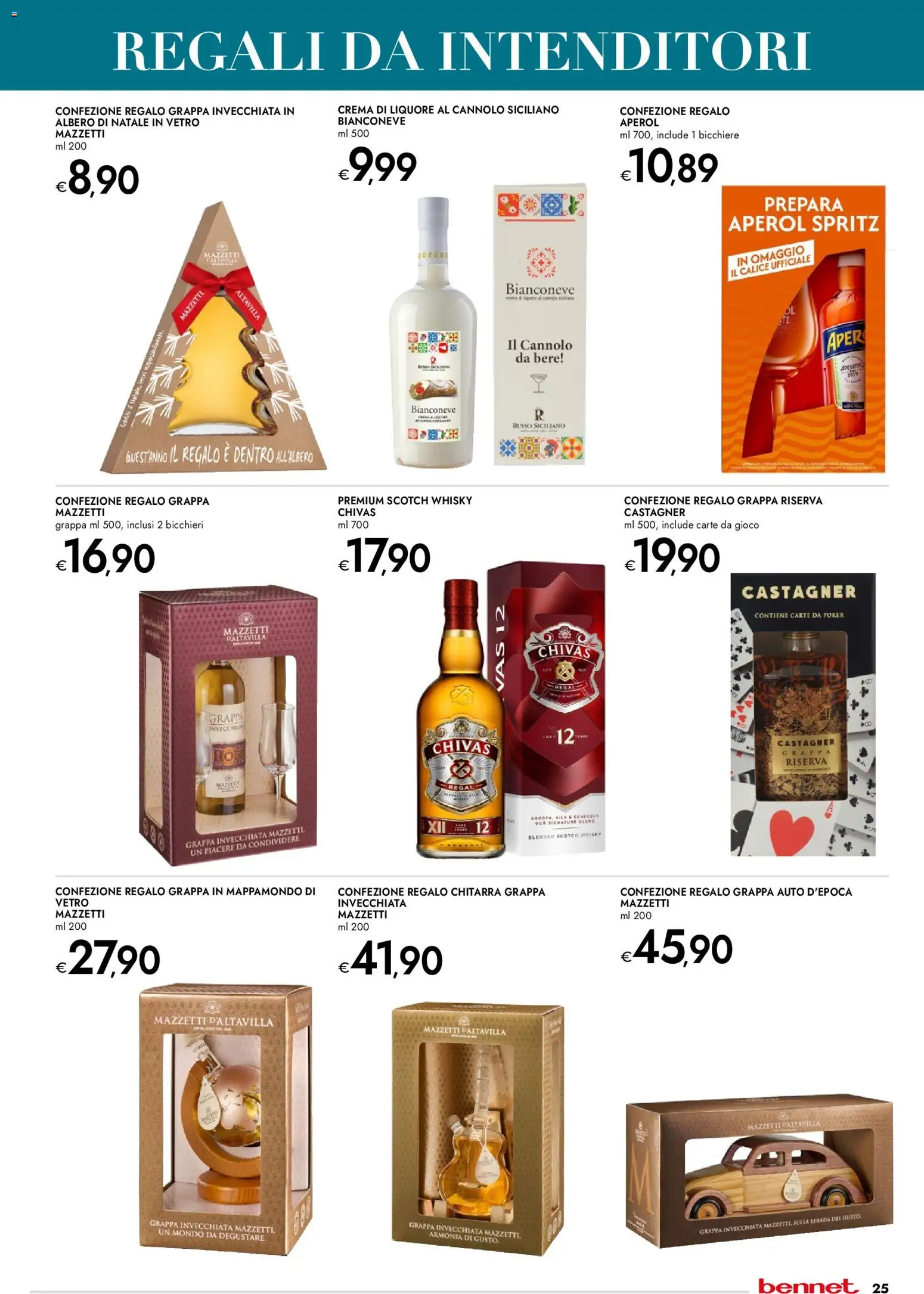 Volantino bennet del 20.11.2025 | Pagina: 25 | Prodotti: Whisky, Gioco, Aperol, Grappa