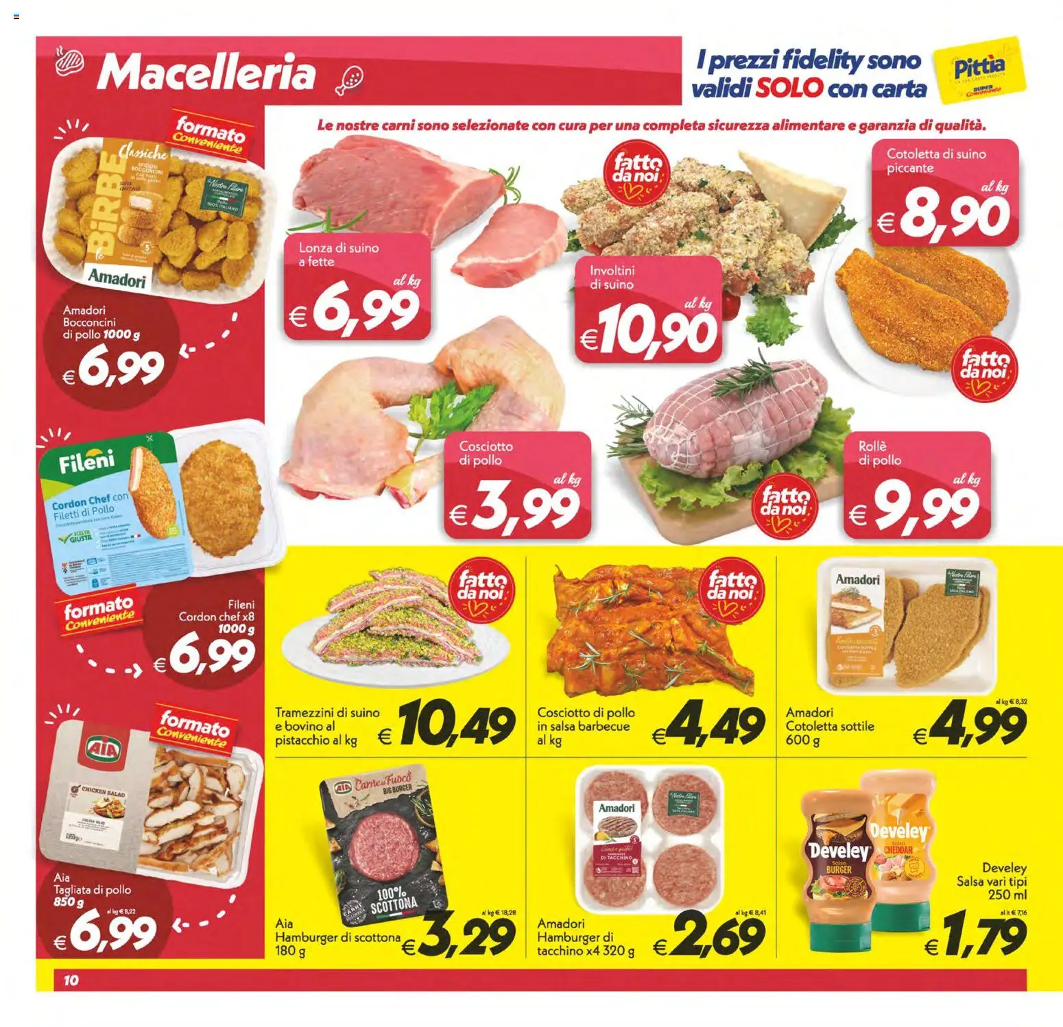 Volantino SuperConveniente del 24.10.2025 | Pagina: 10 | Prodotti: Bovino, Pollo, Tacchino, Barbecue