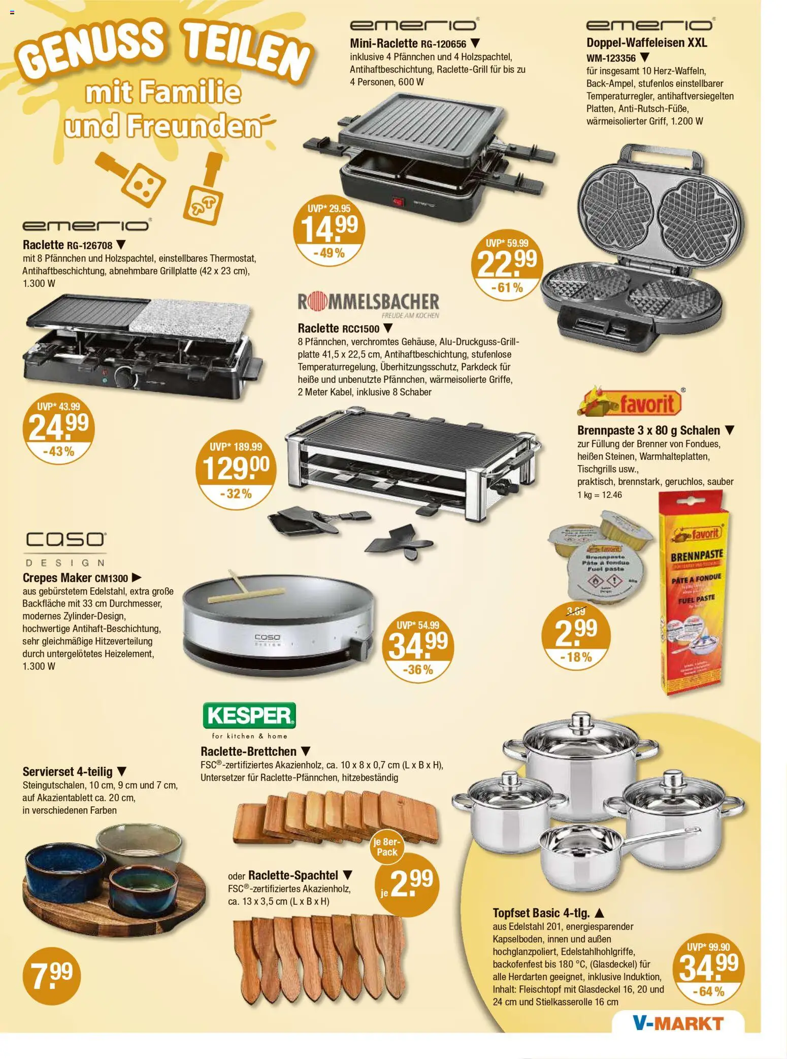 V-Markt - München – gültig ab 11.12.2025 | Seite: 23 | Produkte: Raclette, Fondue